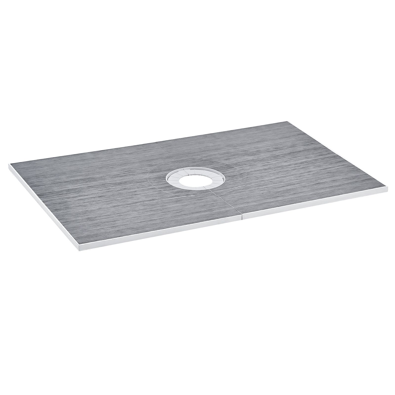 Duschwannen-set, 1524 X 965 Mm Mit 160 Mm Zentralablauf, Leichte Eps-installation Mit 2 Wasserdichten Dichtungsbahnen, Integriertes Gefälle Für Badezimmer