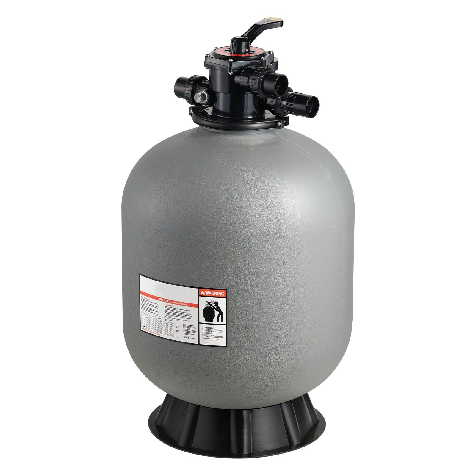 Sandfilter Für Oberirdische Schwimmbecken, Ø 609,6 Mm, Durchflussrate 246,1 L/min, Mit 7-wege-ventil (rückspülung, Spülung, Umwälzung, Ablassen, Winter, Geschlossen).
