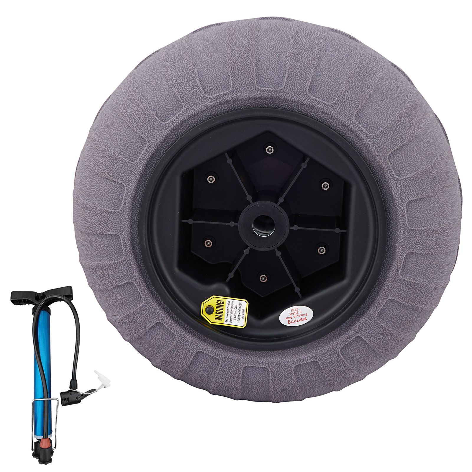 Strandball-räder, 16-zoll-ersatzreifen Für Sand, Tpu Für Kajak, Kanu Und Buggy-wagen, Inklusive Luftpumpe, 2er-set