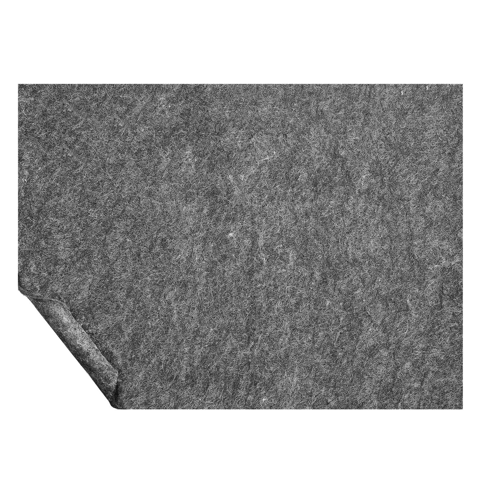 Rutschfeste Matte, Schutzkissen, 2,4 X 3 M, 1,3 Cm Dick, Aus Reinem Polyesterfilz, Erstklassiger Komfort Für Alle Bodenarten, Grau