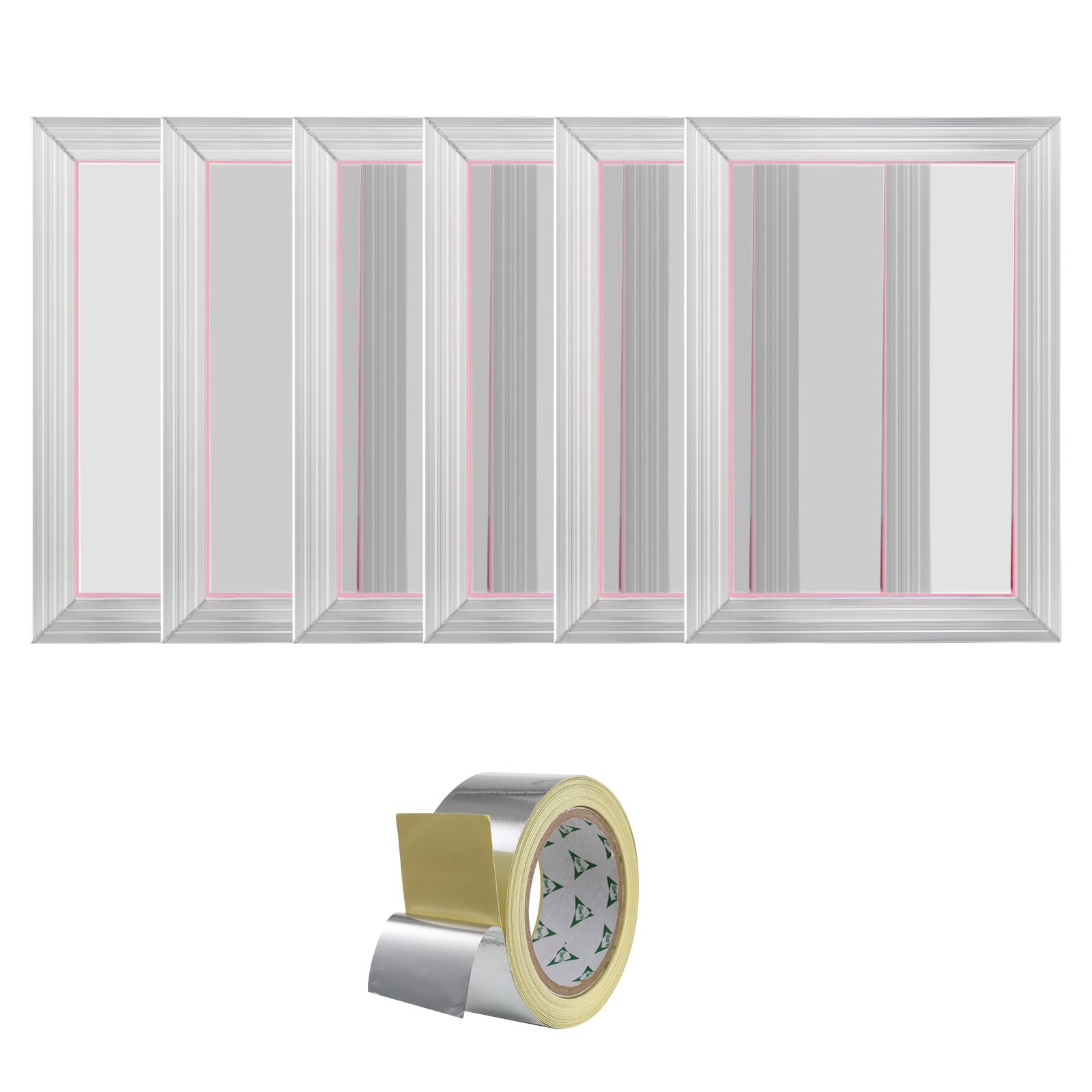 Siebdruckset Mit 25,4 X 35,6 Cm Rahmen, 6 Stück, 110 Mesh, Zum Bedrucken Von Textilien Und Papier.