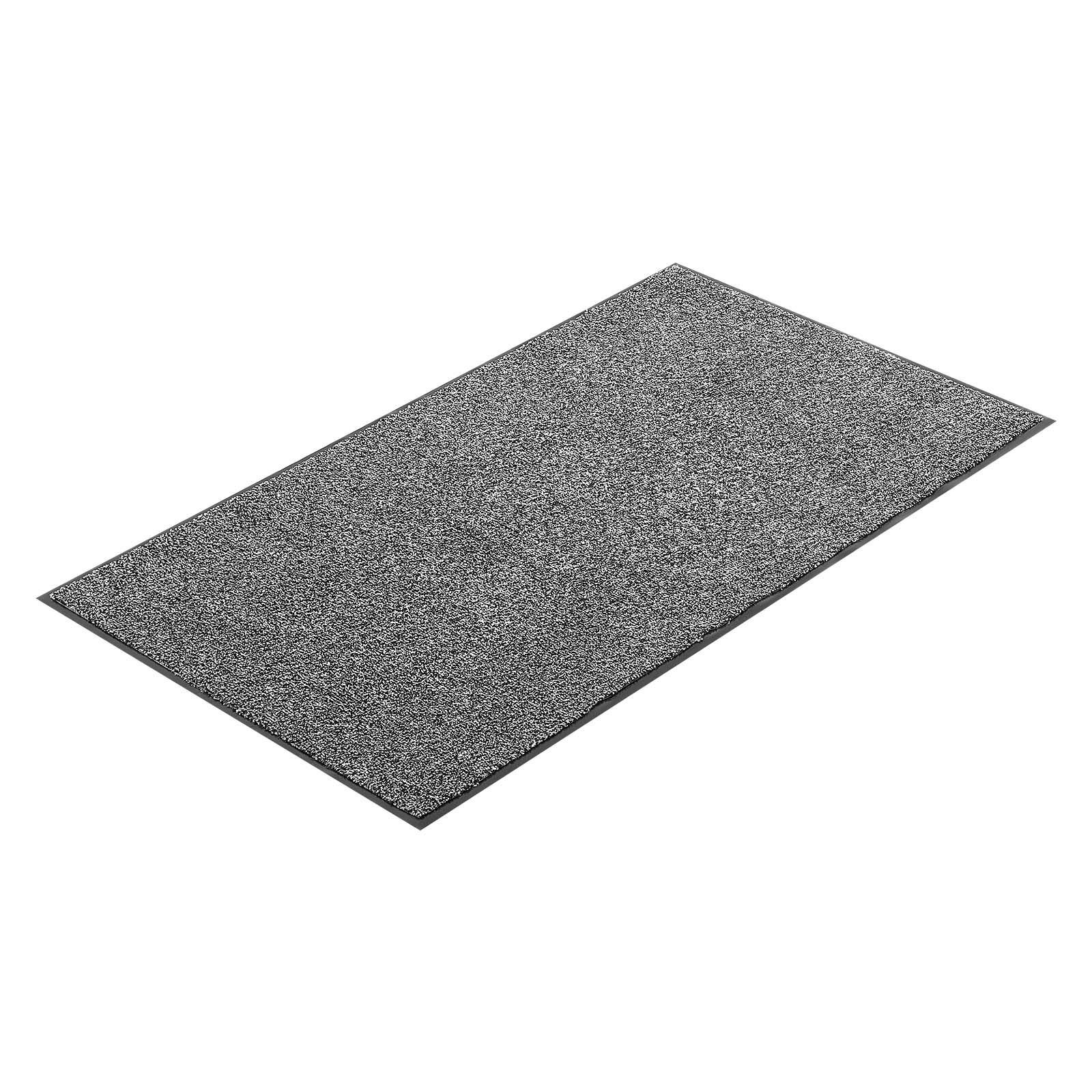 Eingangsmatte 1524 X 914 Mm, Rutschfester Industrieteppich Mit Pvc-rücken, Waschbar Und Strapazierfähig Für Den Innen- Und Außenbereich, Ideal Für Flur, Küche, Balkon Oder Garage, Grau.