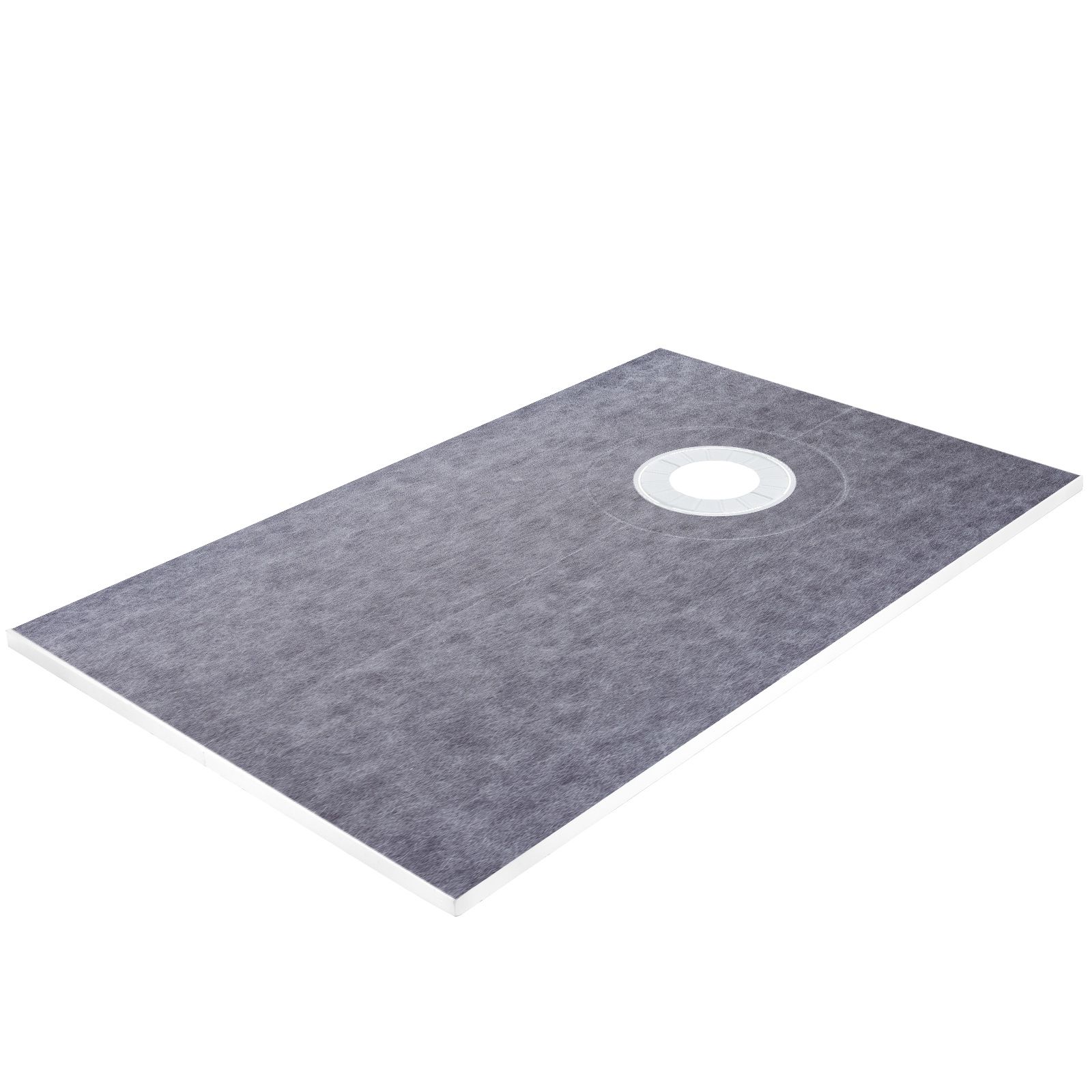 Wasserdichtes Duschschwellen-set 38" X 60", Mit 4" Versetztem Pvc-flansch", 4" Edelstahlgitter, 2 Zuschneidbaren Schwellen Und Kelle, Geeignet Für Den Einsatz Im Badezimmer.