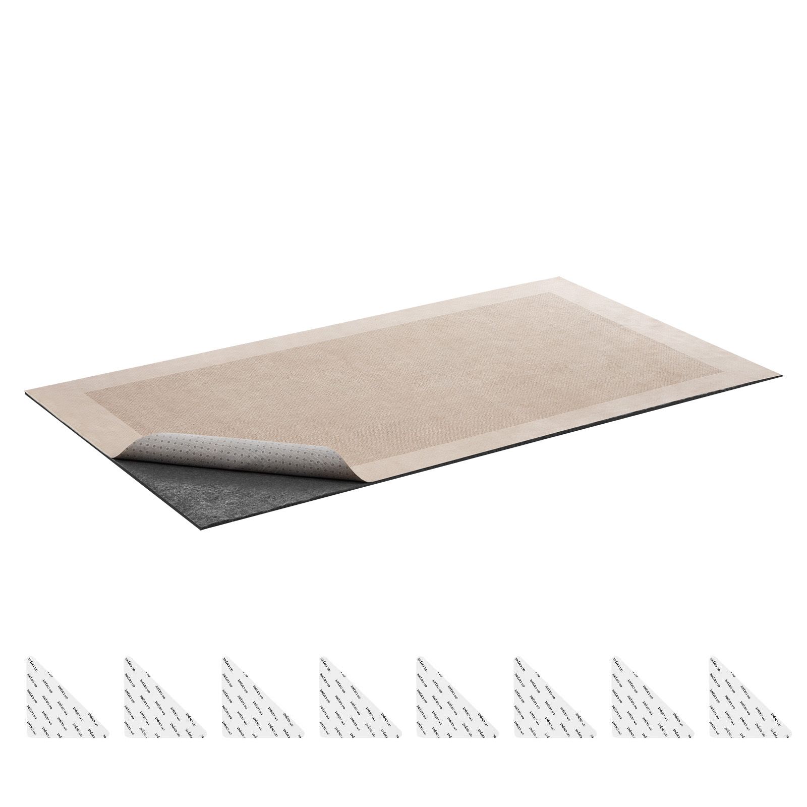 Rutschfeste Matte 0,91 X 1,52 M, Filz- Und Gummiunterlage, Schutz Für Hartböden, Perfekter Halt