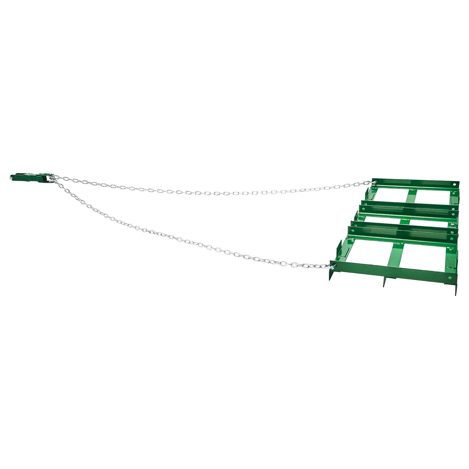 1,2 M Anhängeegge, Robust, Mit Verstellbaren Zinken Und 72 Cm Kette, Zum Einebnen Von Böden, Kompatibel Mit Atv, Traktor Und Rasenmäher.