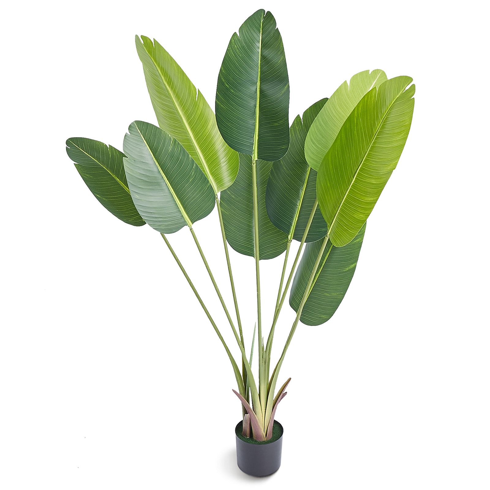 Künstlicher Paradiesvogelbaum, 1,5 M, Realistisches Laub, Pe-material, Kippschutz, Pflegeleicht, Innen-/außendekoration Für Zuhause, Büro Oder Lagerhalle.