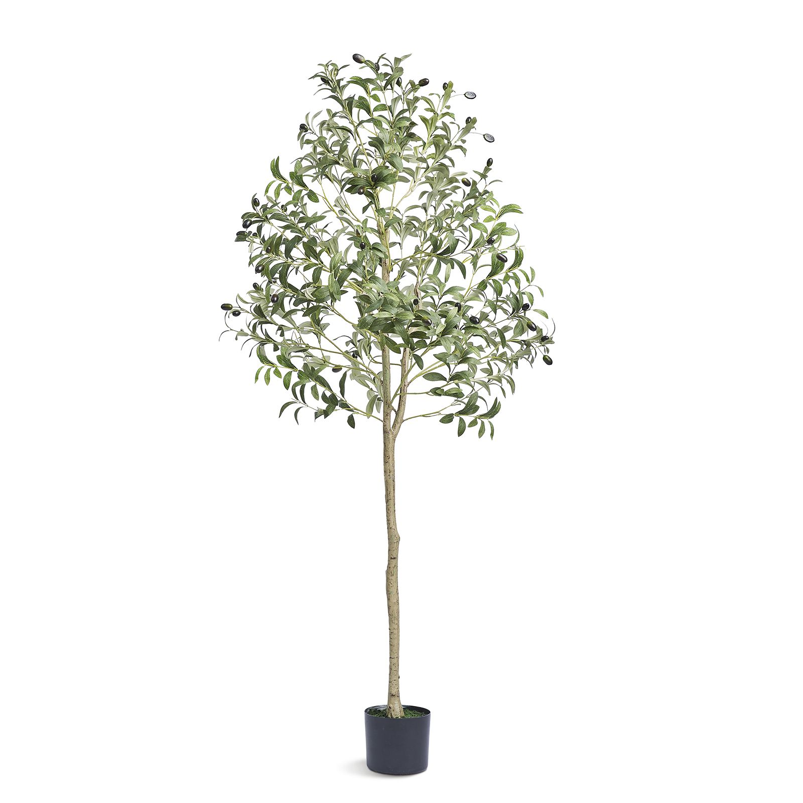 Künstlicher Olivenbaum 1,5 M, Robuste Pe-kunstpflanze, Kippschutz, Wartungsfrei, Realistisches Grün, Innen-/außendekoration Für Zuhause, Büro, Lagerhalle.