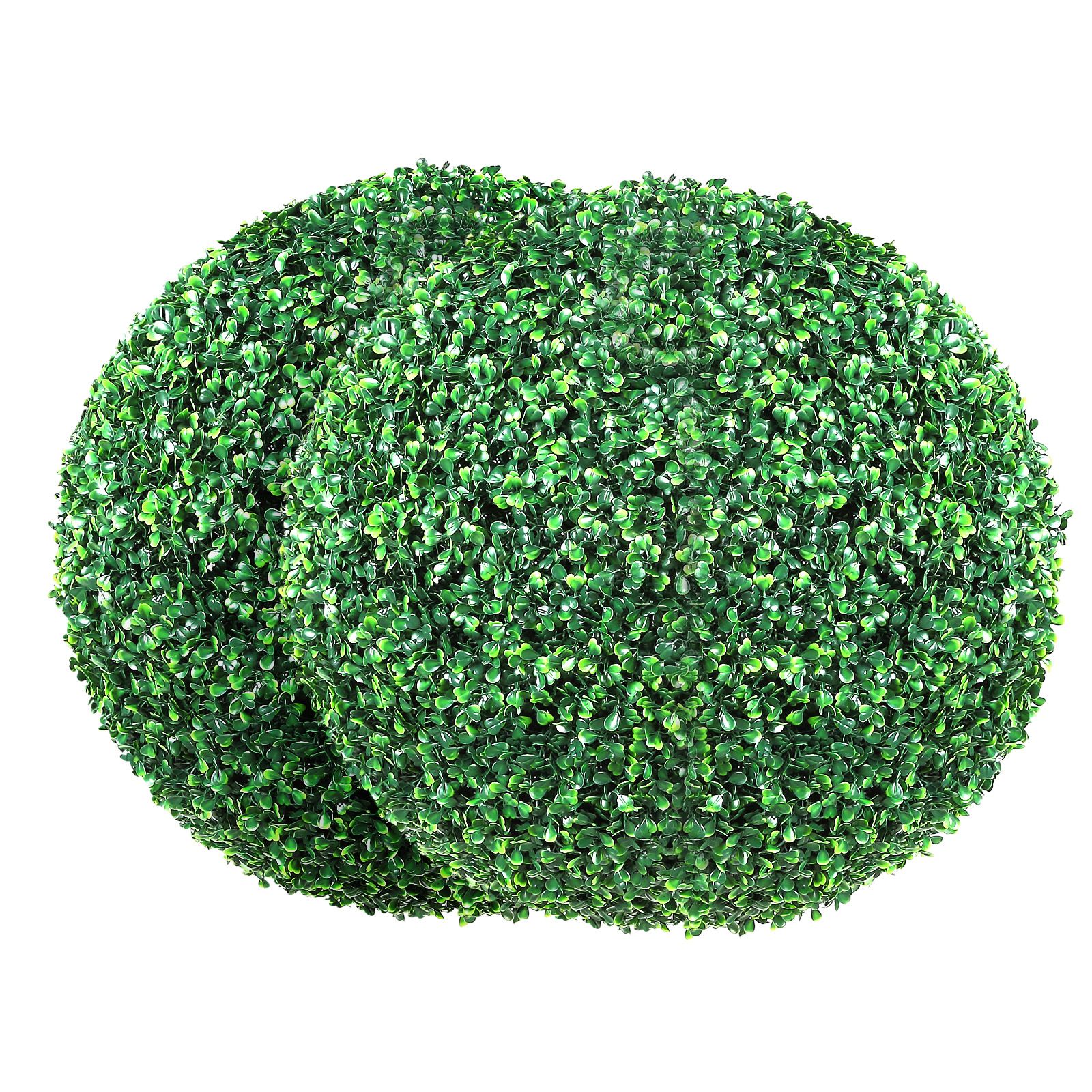 Künstliche Buchsbaumkugel, 50,8 Cm, 2er-set, Ganzjähriges Grün, Dekoration Für Den Innen- Und Außenbereich, Für Garten, Balkon, Terrasse, Hochzeit.