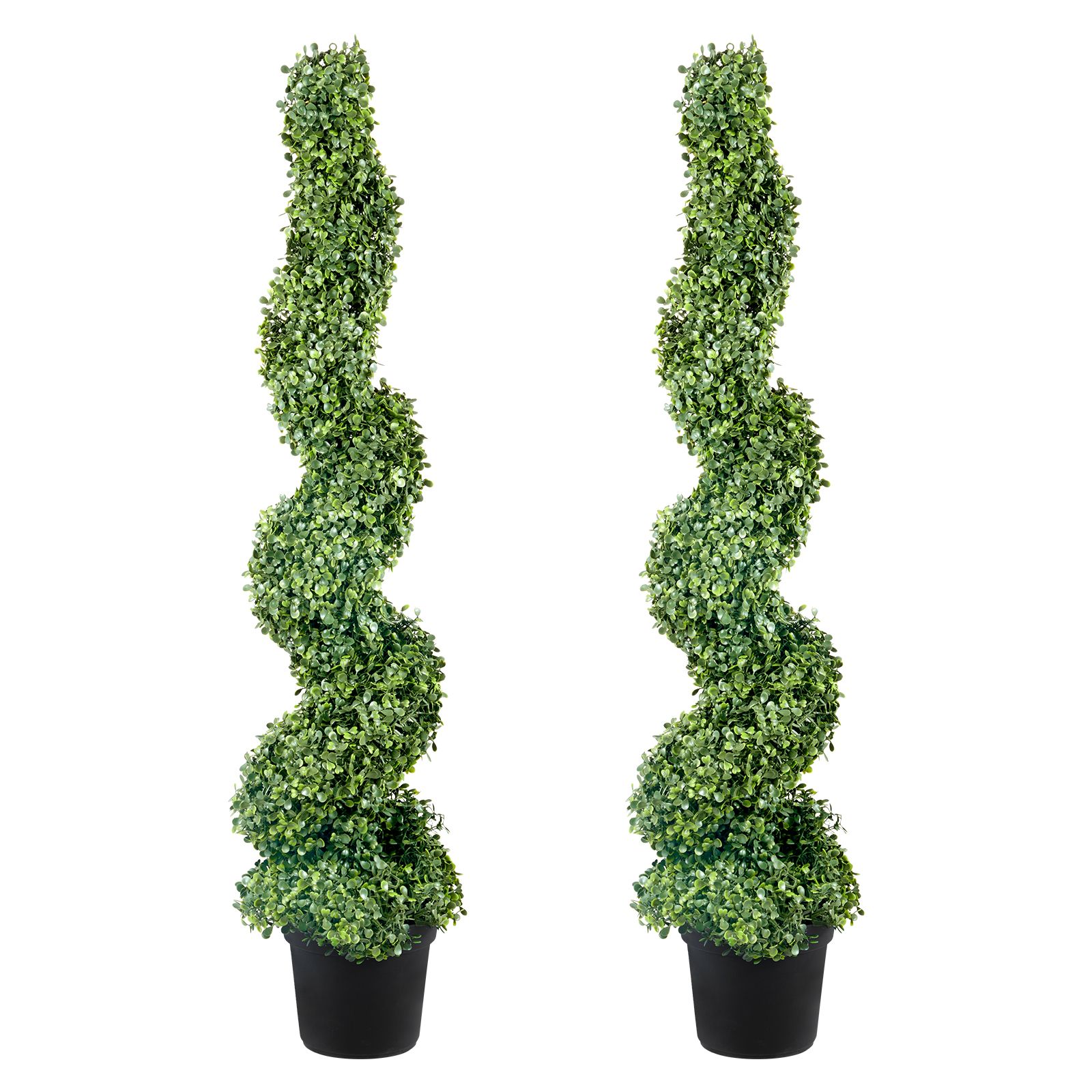 Künstlicher Buchsbaum-formschnitt, 121,9 Cm (2er-set), Dauerhaft Grünes Laub, Austauschbare Blätter, Ideal Für Die Dekoration Im Innen-, Außenbereich Und Garten.