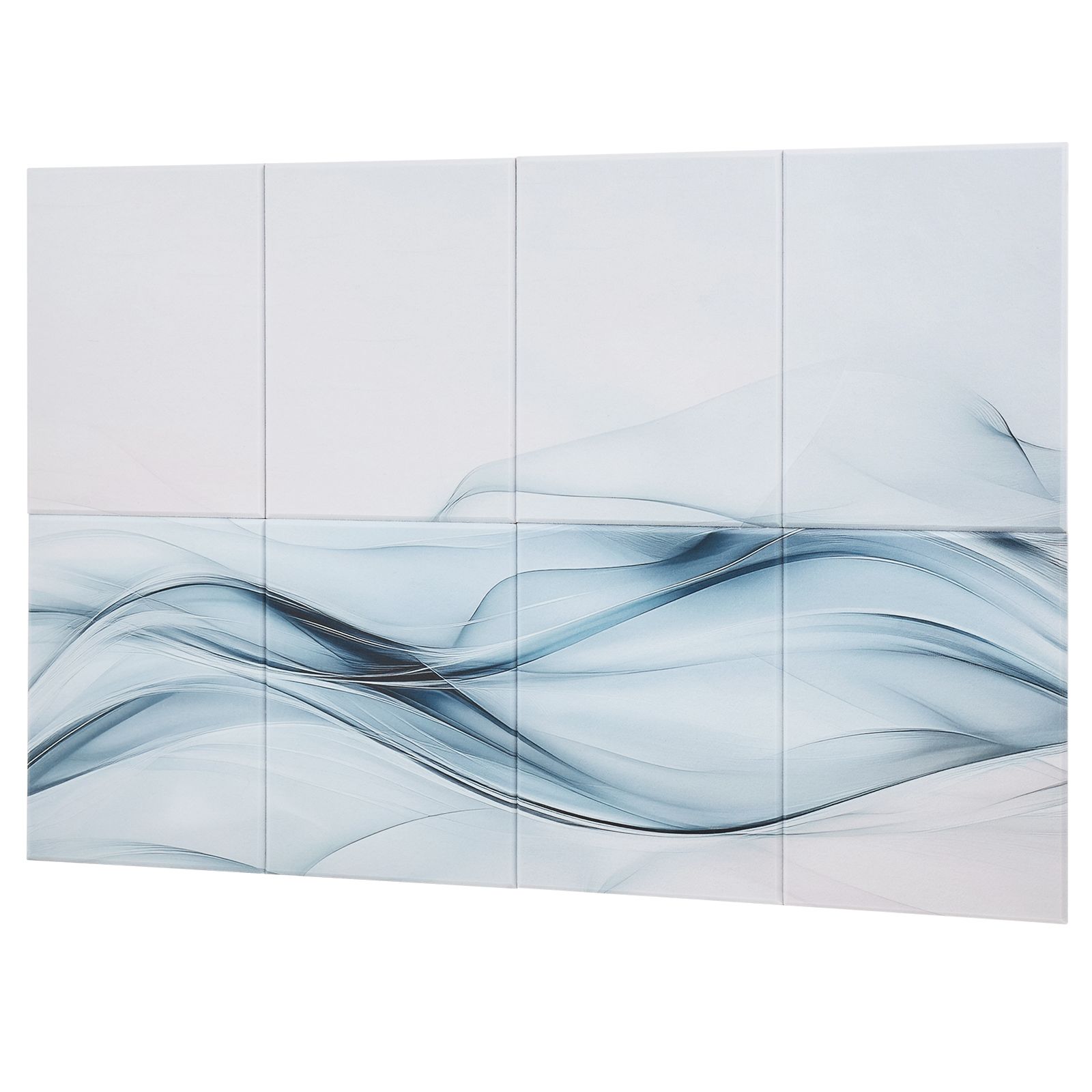 Set Mit 8 Akustikpaneelen, 120 X 60 X 1 Cm, Selbstklebender Schalldämmschaum, Dekorativ Für Wohnzimmer, Büro, Studio, Spielzimmer, Kino.