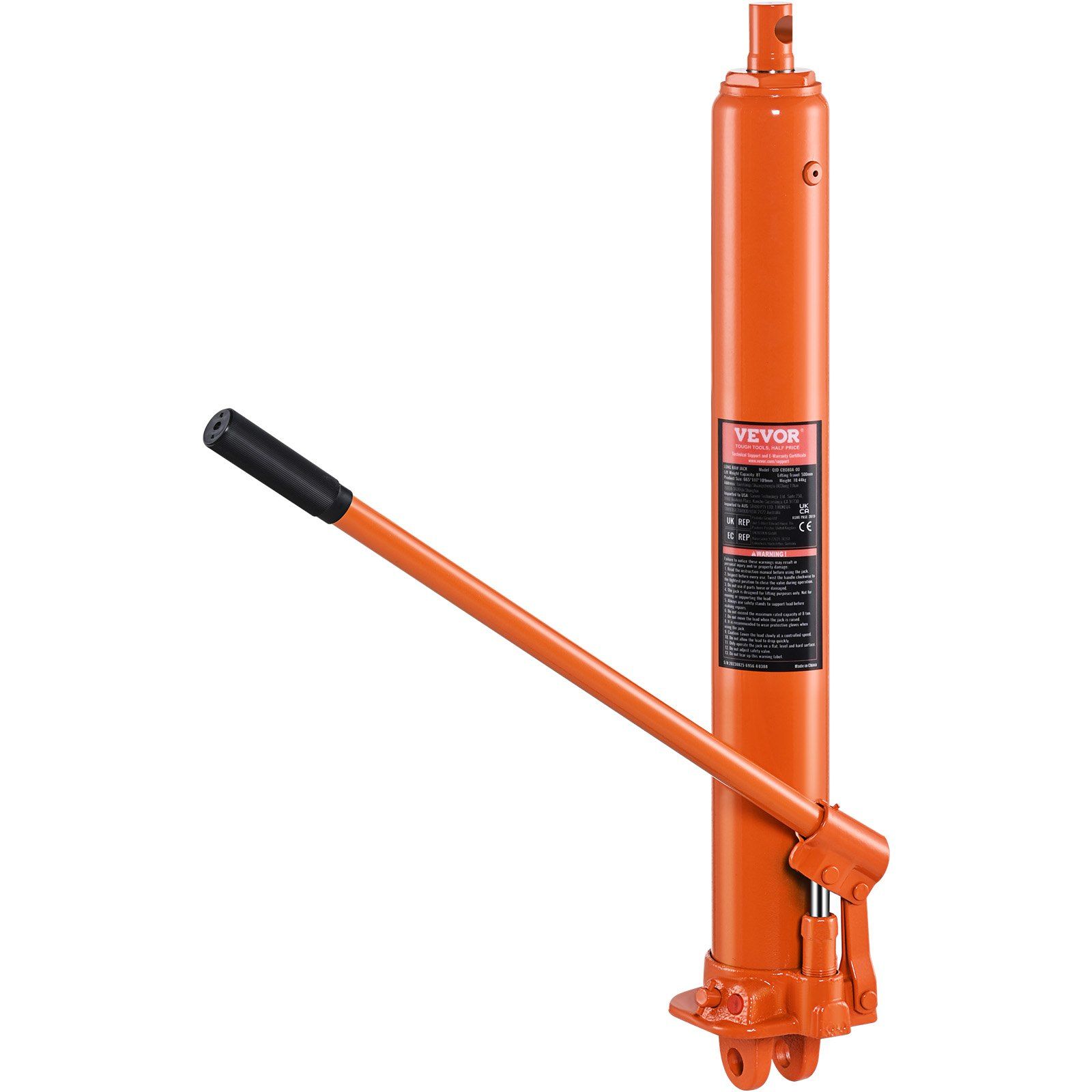 Langer Hydraulikzylinder, 8 Tonnen Für Gabelstapler, Mit Einkolbenpumpe Und Gabelkopf, Geeignet Für Werkstatt- Und Landwirtschaftskrane.