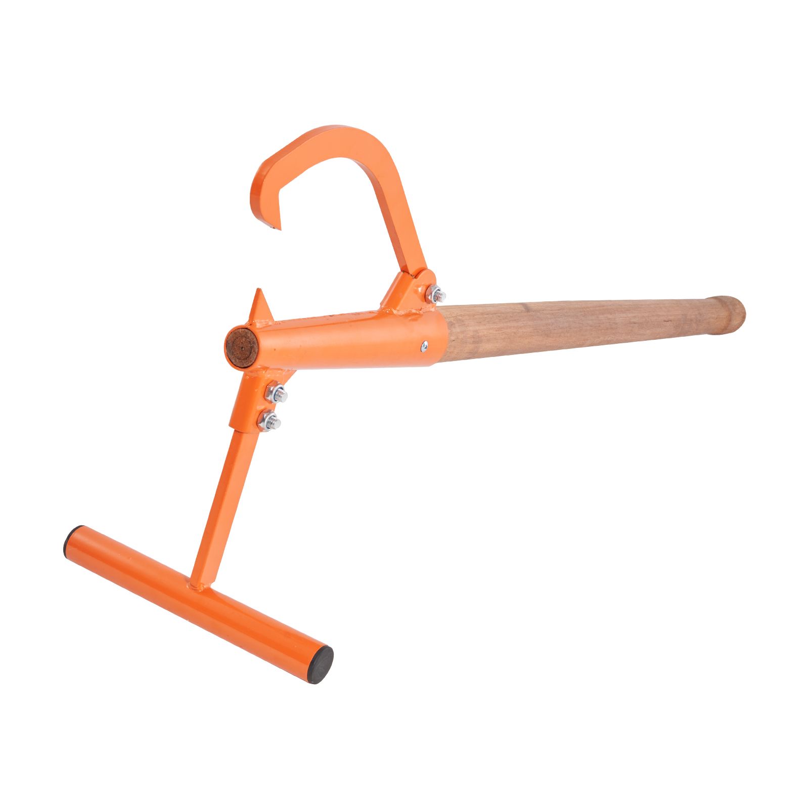Timberjack 46,5", Schwerlast-stammheber Mit Holzgriff, Verstellbarem Wendehaken, Holzfällerwerkzeug Für Stämme Bis Zu 38 Cm, Rolle Und Hebevorrichtung