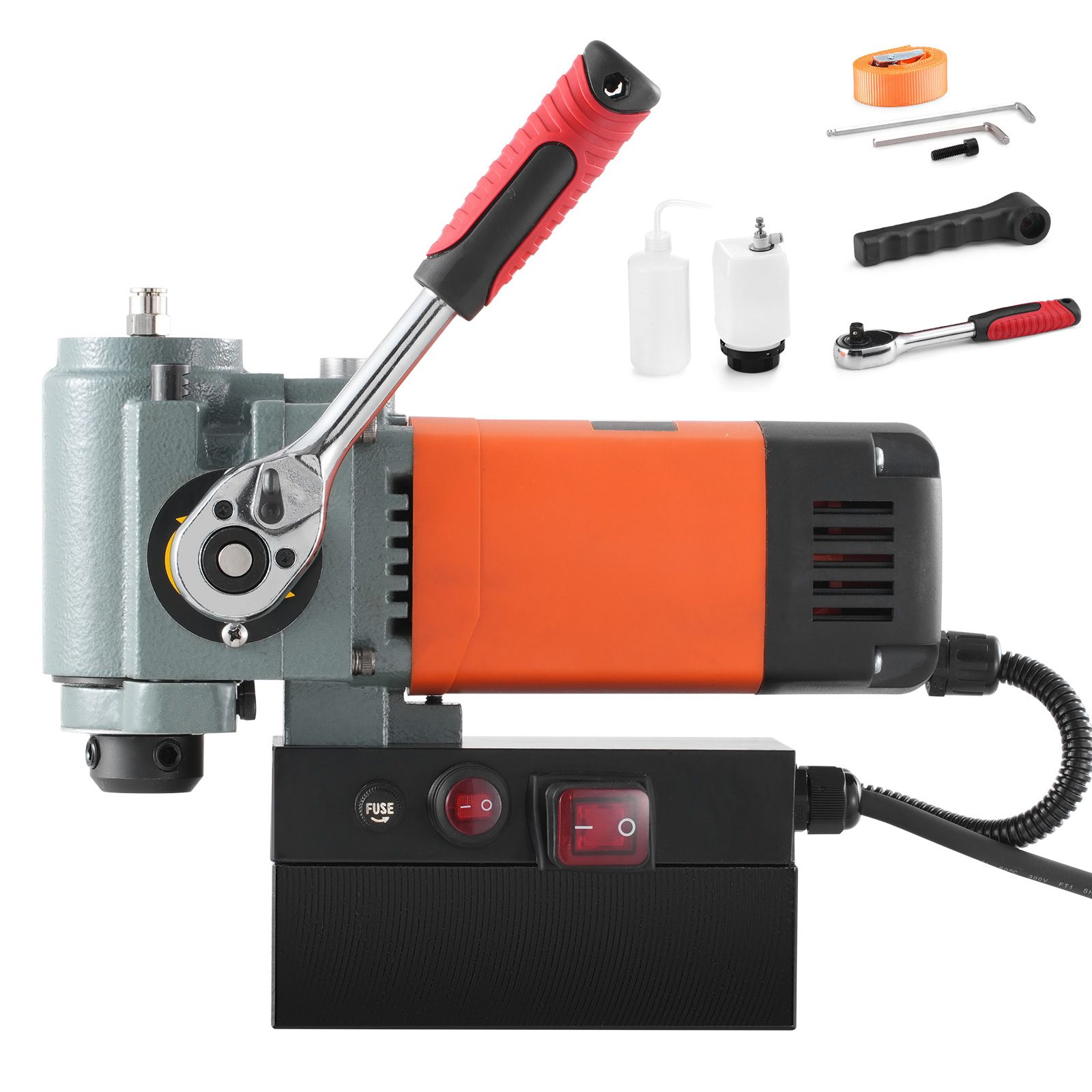 1300-w-magnetbohrmaschine, Flach, Leicht Und Tragbar, Mit Kühlung Und Überlastschutz Für Industrielle Installationen.