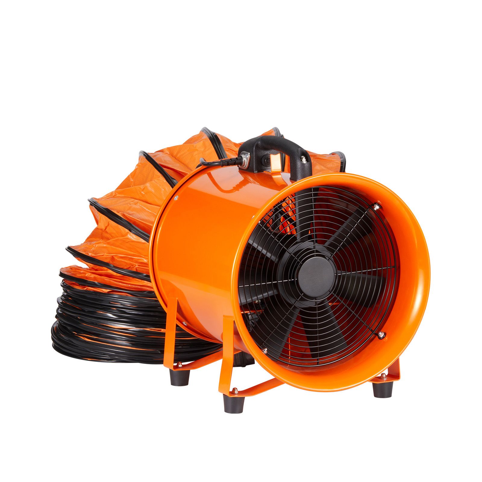 Tragbarer 203,2-mm-ventilator Mit 10-m-schlauch, 145-w-industriegebläse (1020 Cfm) Zum Absaugen Von Staub Und Rauch, Für Den Privaten Und Gewerblichen Einsatz