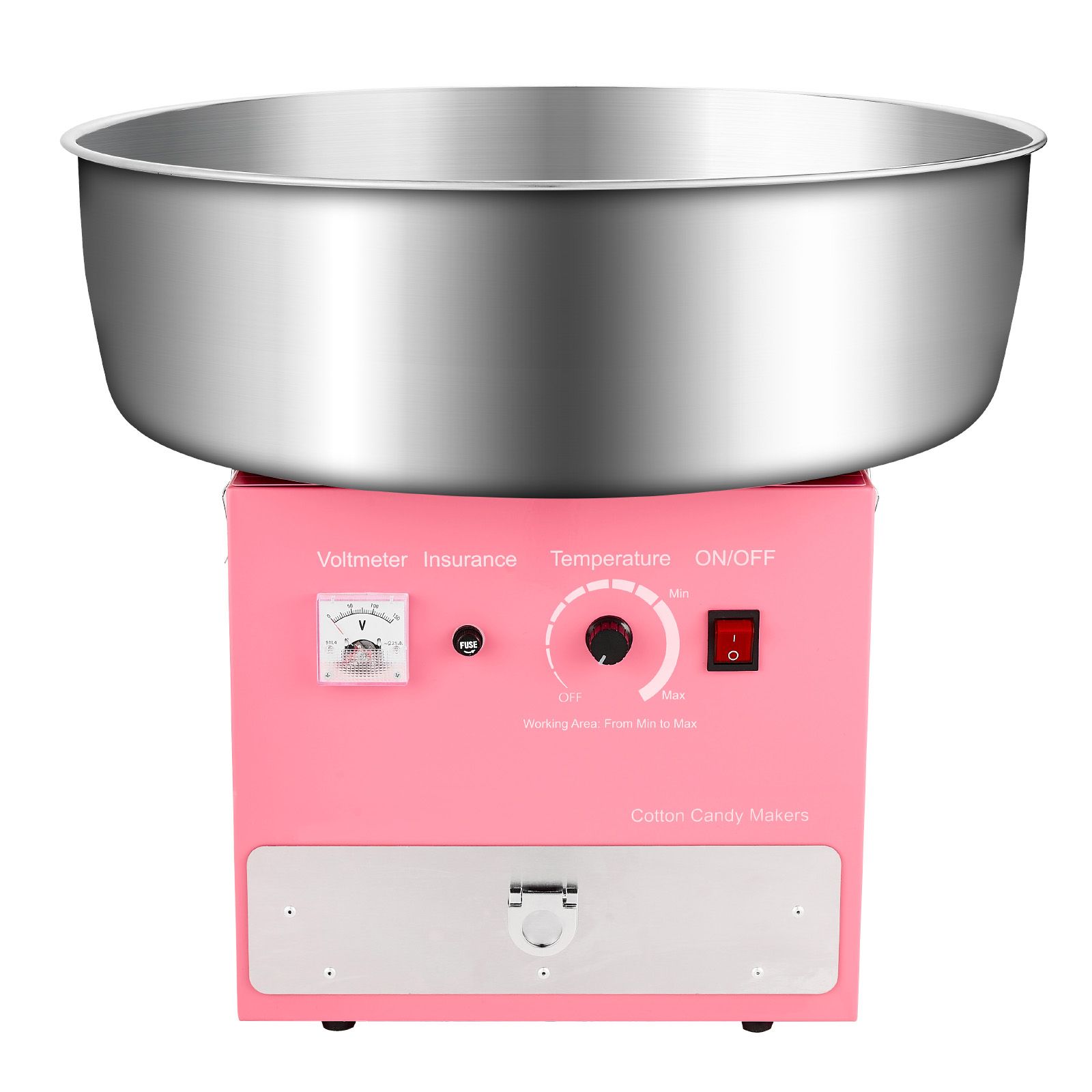 Elektrische Zuckerwattemaschine Mit 1000 W Leistung, 52 Cm Edelstahlschüssel, Zuckerlöffel Und Schublade Inklusive, Ideal Für Kinder- Und Familienfeiern, Rosa.