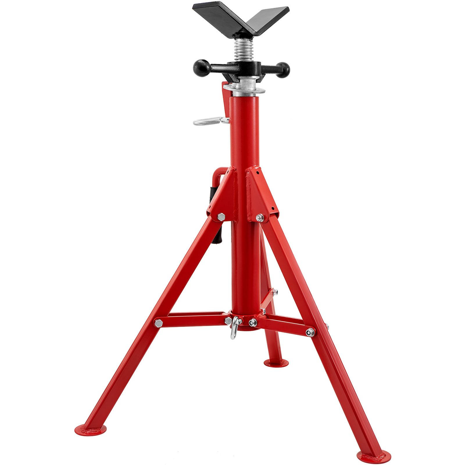 Verstellbare V-förmige Rohrhalterung, Höhe 71,1-132,1 Cm, Tragfähigkeit 1133,9 Kg, Faltbar Und Tragbar, Robuster Kohlenstoffstahl.