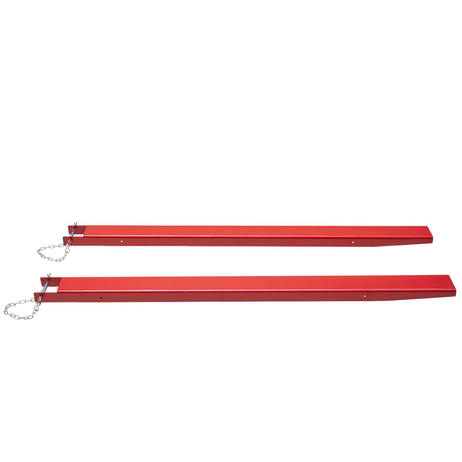 Gabelstaplerverlängerung, 208 Cm, Hochbelastbarer Kohlenstoffstahl, Mit Bolzen, Rotes Paar