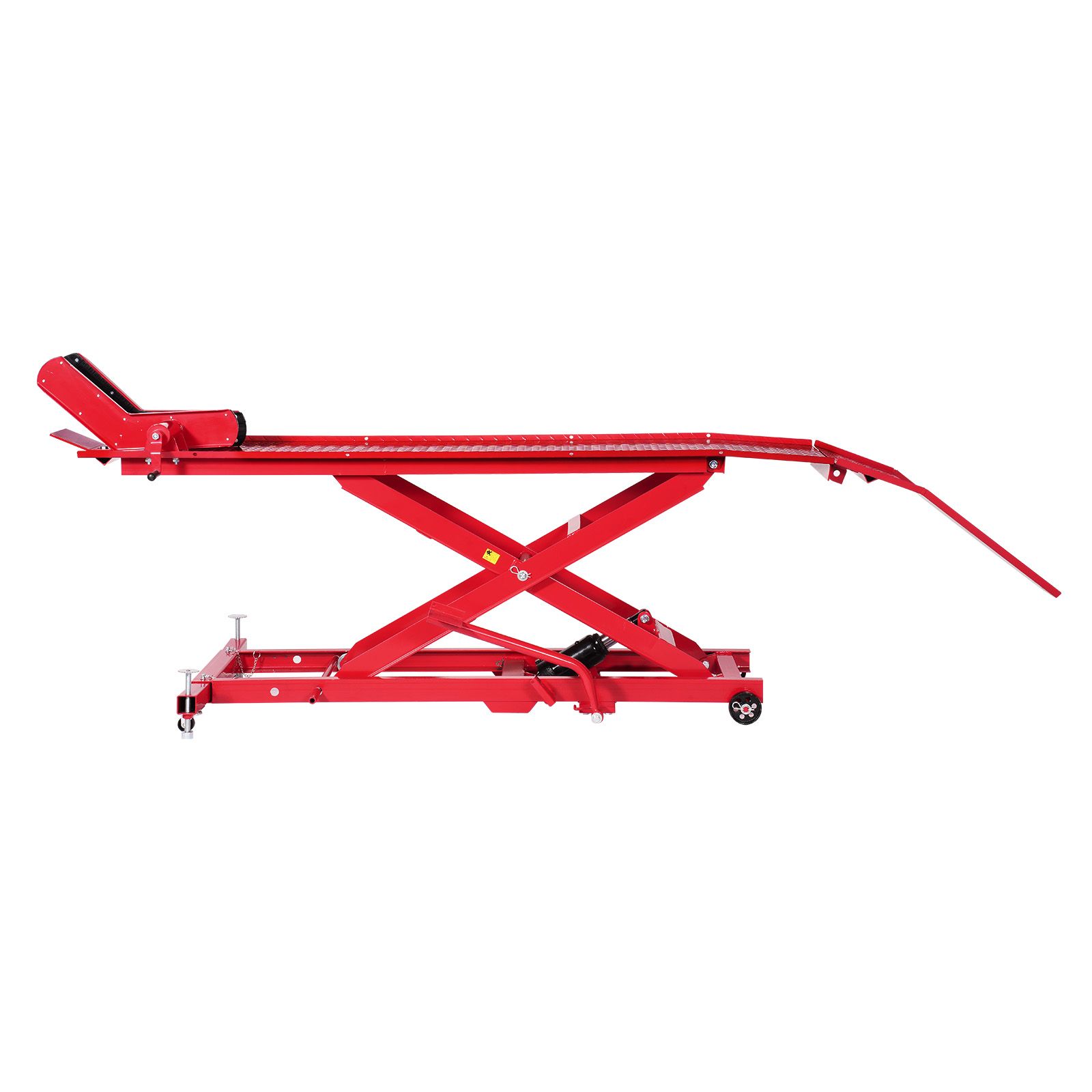 Motorradheber, Tragfähigkeit 1000 Lb, 360° Beweglicher Heber, Höhe 21,8-78,7 Cm, Sicherheitsverriegelung, Für Quads Und Geländemotorräder.