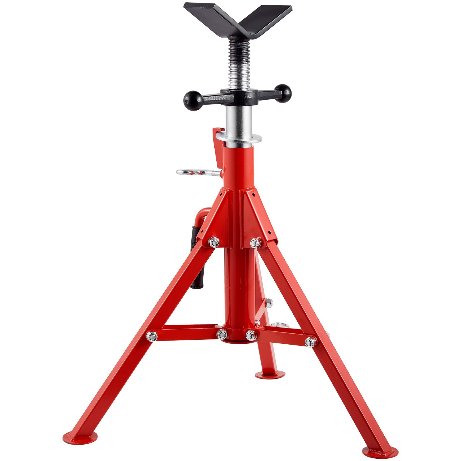 Verstellbare V-förmige Rohrhalterung, Höhe 610-1067 Mm, Tragfähigkeit 1134 Kg, Kohlenstoffstahl, Faltbar Und Tragbar.