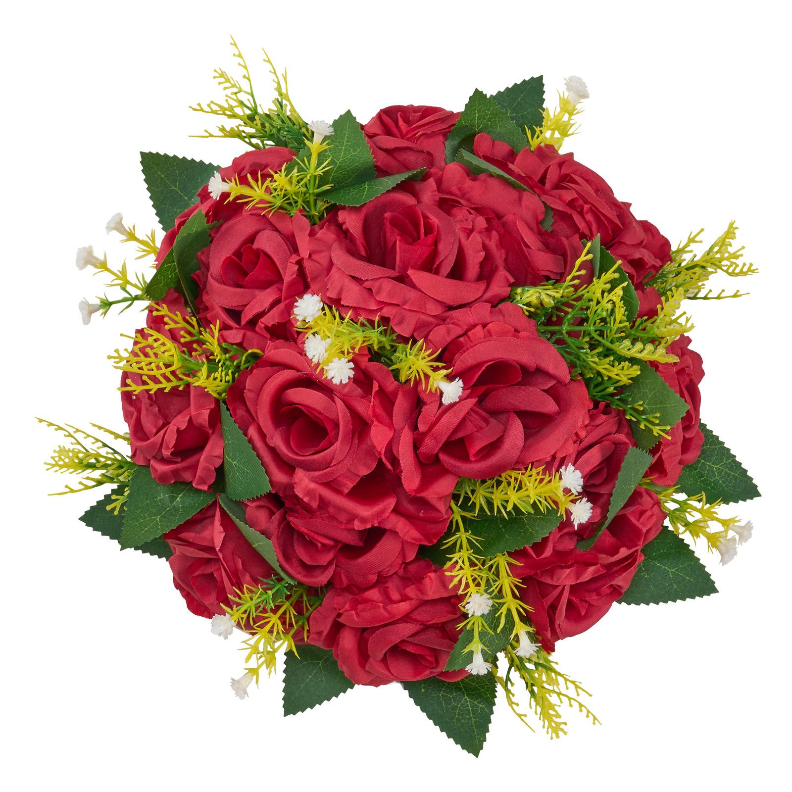 Strauß Aus 10 Roten Blumen, 240 Mm, Tischdekoration Für Hochzeiten, Künstliche Dekoration Für Zuhause Und Partys