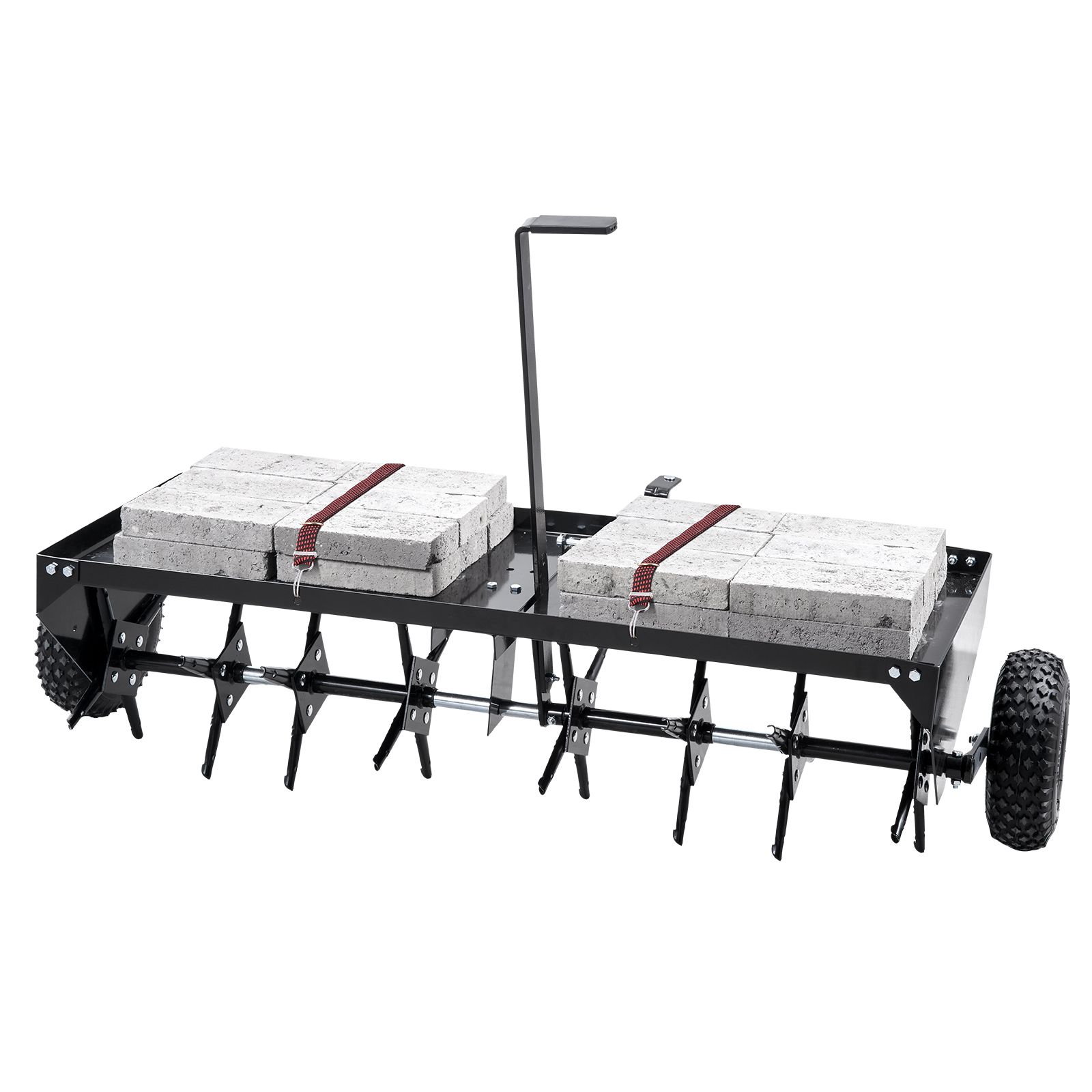 48-zoll-anhänge-aerifizierer, Abwechselnde Eisenspitzen, Universalkupplung, Für Rasenflächen, Gärten Und Landwirtschaftliche Betriebe.