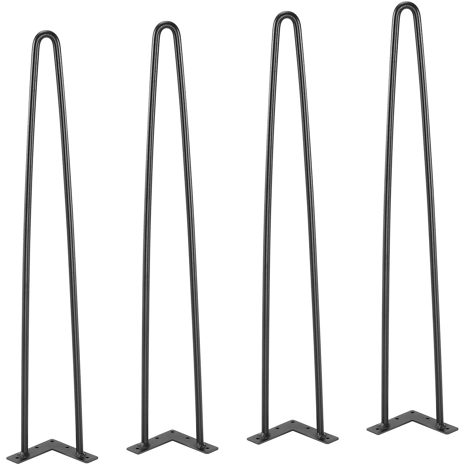 71,1 Cm Lange Metalltischbeine Im Haarnadel-stil, 4 Stück, Maximale Belastbarkeit 226,8 Kg, Mit Gummifüßen, Für Robuste Und Moderne Diy-möbel.