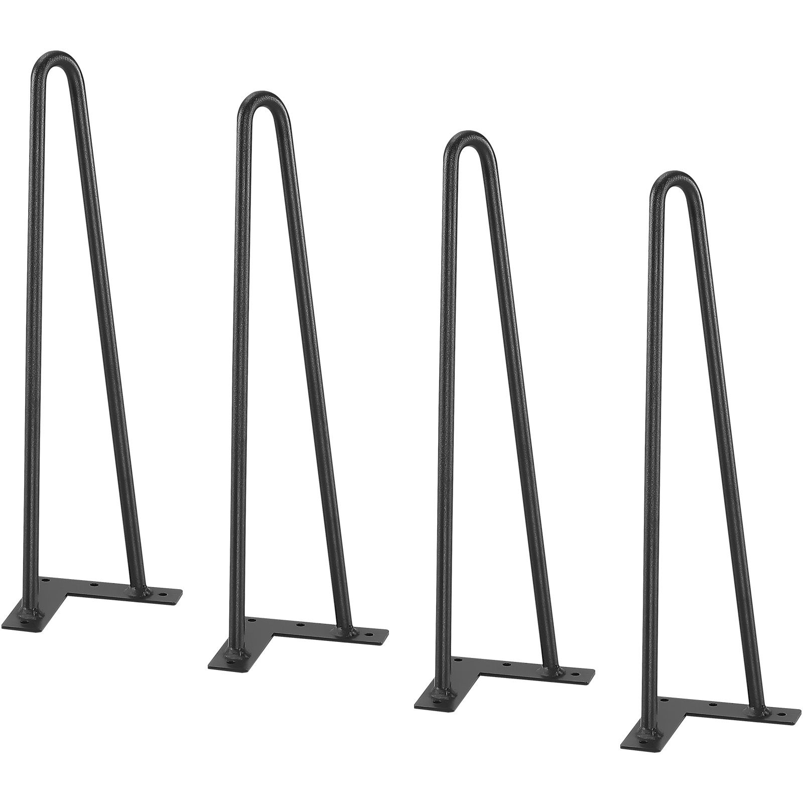 406,4 Mm Metall-möbelbeine, Zum Selbstbau Für Nachttisch, Couchtisch Oder Schreibtisch, Tragfähigkeit 226,8 Kg, Mit Gummibodenschonern, Robust Und Modern, 4er-set.