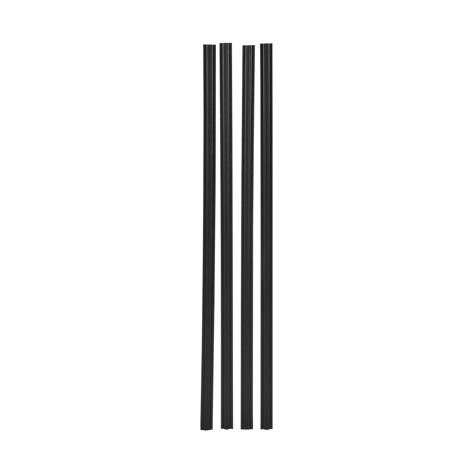 Sichtschutzleiste Mit Bodenverriegelung, Doppelwandig Mit Lamellen Für Drahtgeflecht, Hochdichtes Hdpe, Ideal Für 1,8 M Hohe Zäune, Garten Und Landwirtschaft (schwarz)