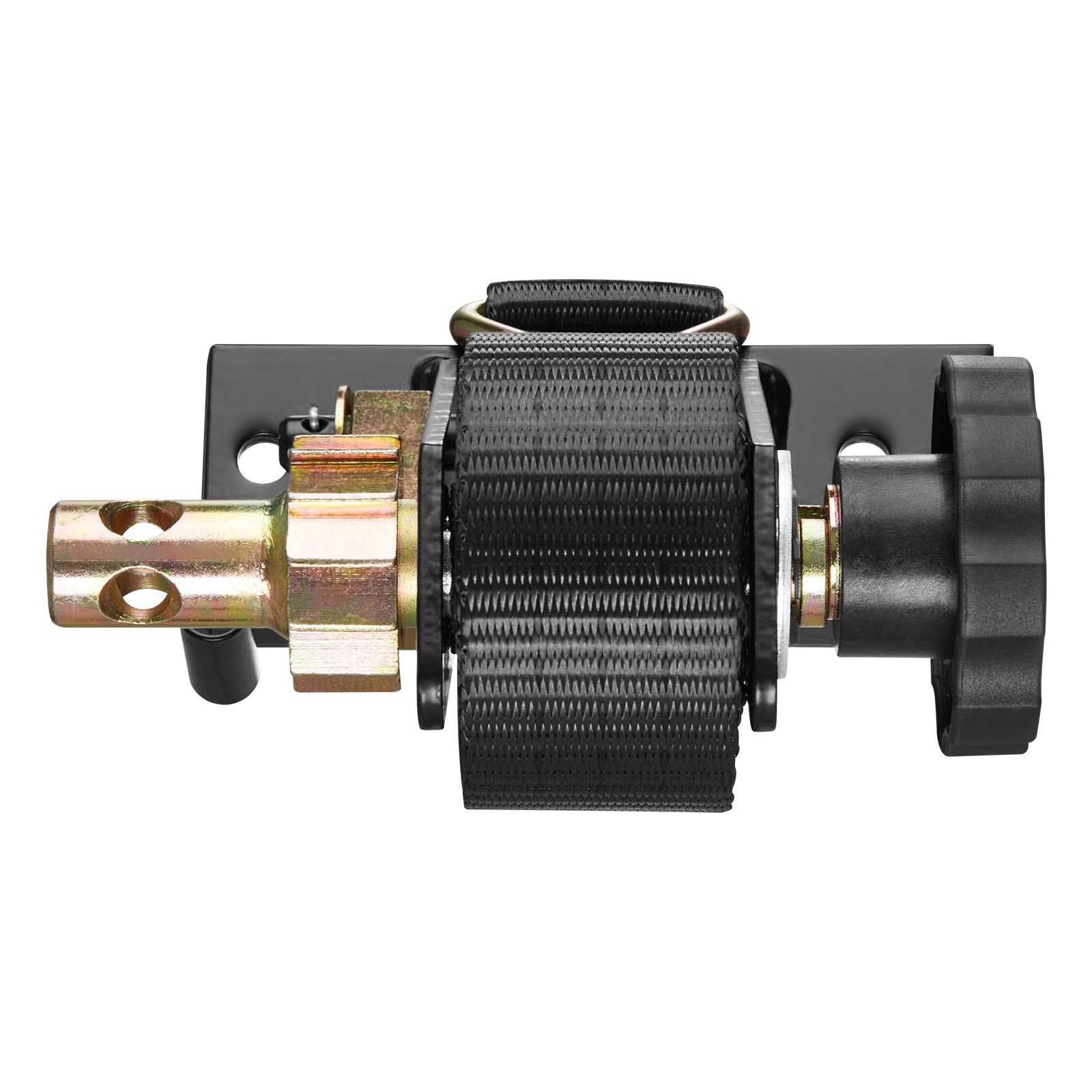 Ratschengurte Für Leitergestelle, Schwarze Vierkantrohrbefestigung, 38 Mm X 2,25 M, Doppel-j-haken, Tragfähigkeit 226,8 Kg, Hochbelastbar, Schlaufenverriegelung, 8er-packung.