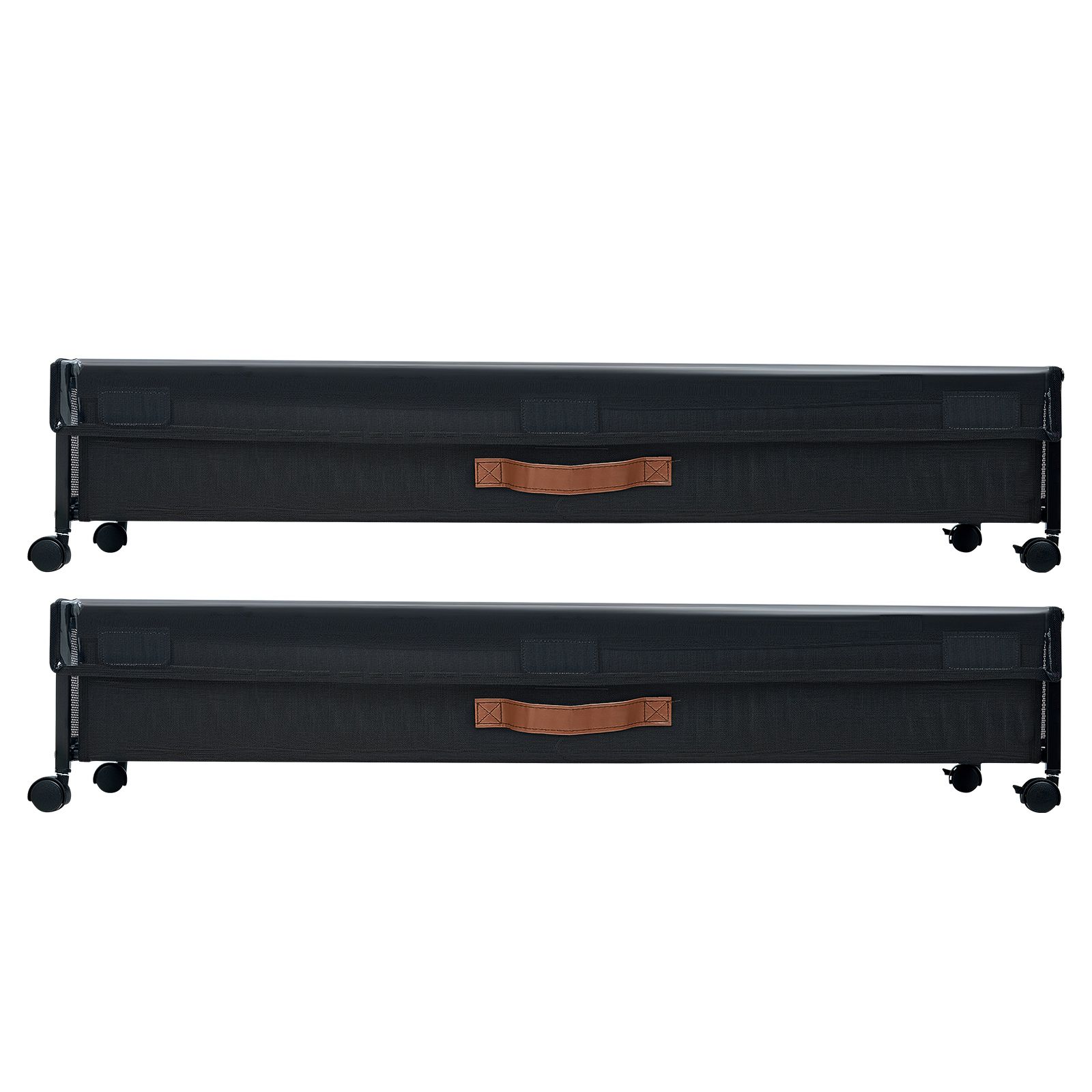 Unterbett-aufbewahrungsbox Auf Rollen, 915x460x185 Mm, Mit Transparentem Deckel, 2 Stück.