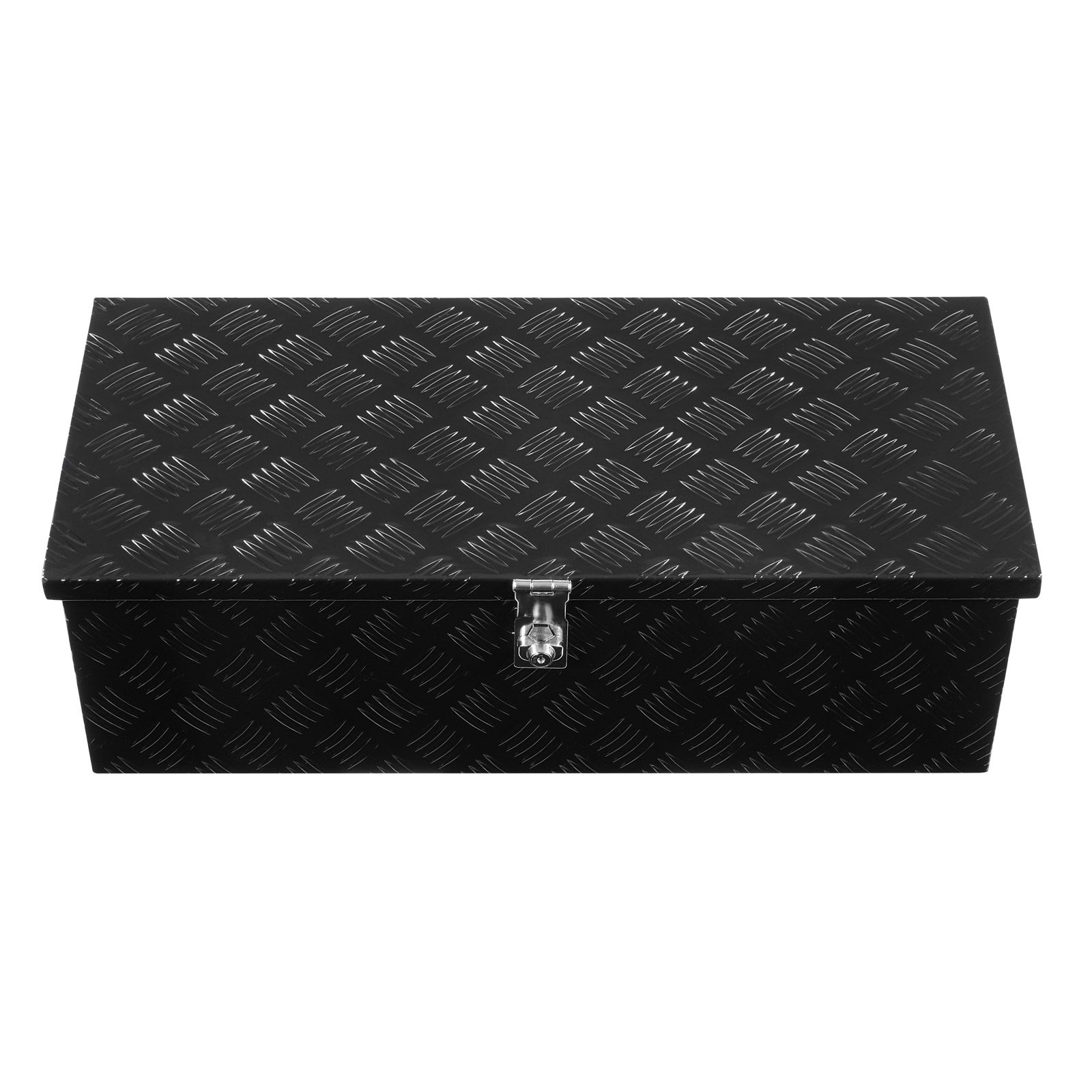 Robuster Werkzeugkasten Aus Aluminium Für Transporter, Mit Seitlichem Griff Und Schlüsseln, Aufbewahrungsorganizer Für Anhänger, Pickup, Wohnmobil, 76,2 X 33 X 24,4 Cm, Schwarz.