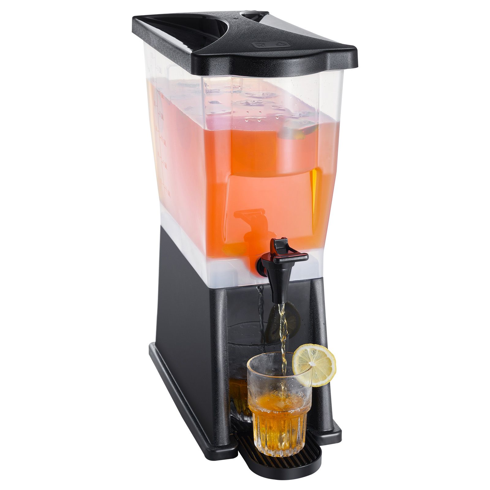 3-gallonen-getränkespender Mit Zapfhahn Und Deckel, Kunststoff Für Saft, Eistee, Limonade, Wasser - Ideal Für Restaurants, Hotels, Partys