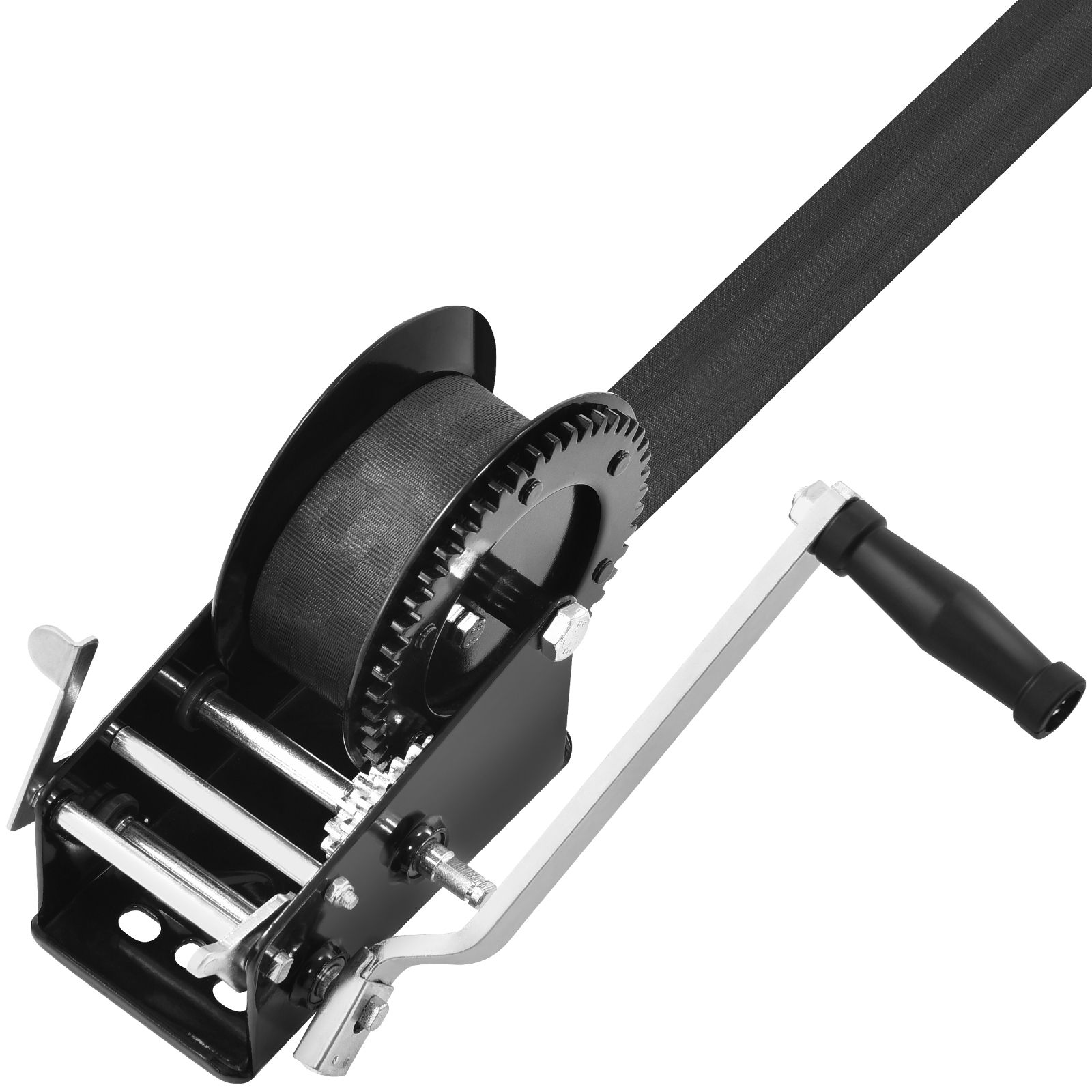 Handwinde, Zugkraft 1587,6 Kg, Mit 1005,8 Cm Polyestergurt Und Zweiwege-ratsche, Für Anhänger, Boot Oder Atv.