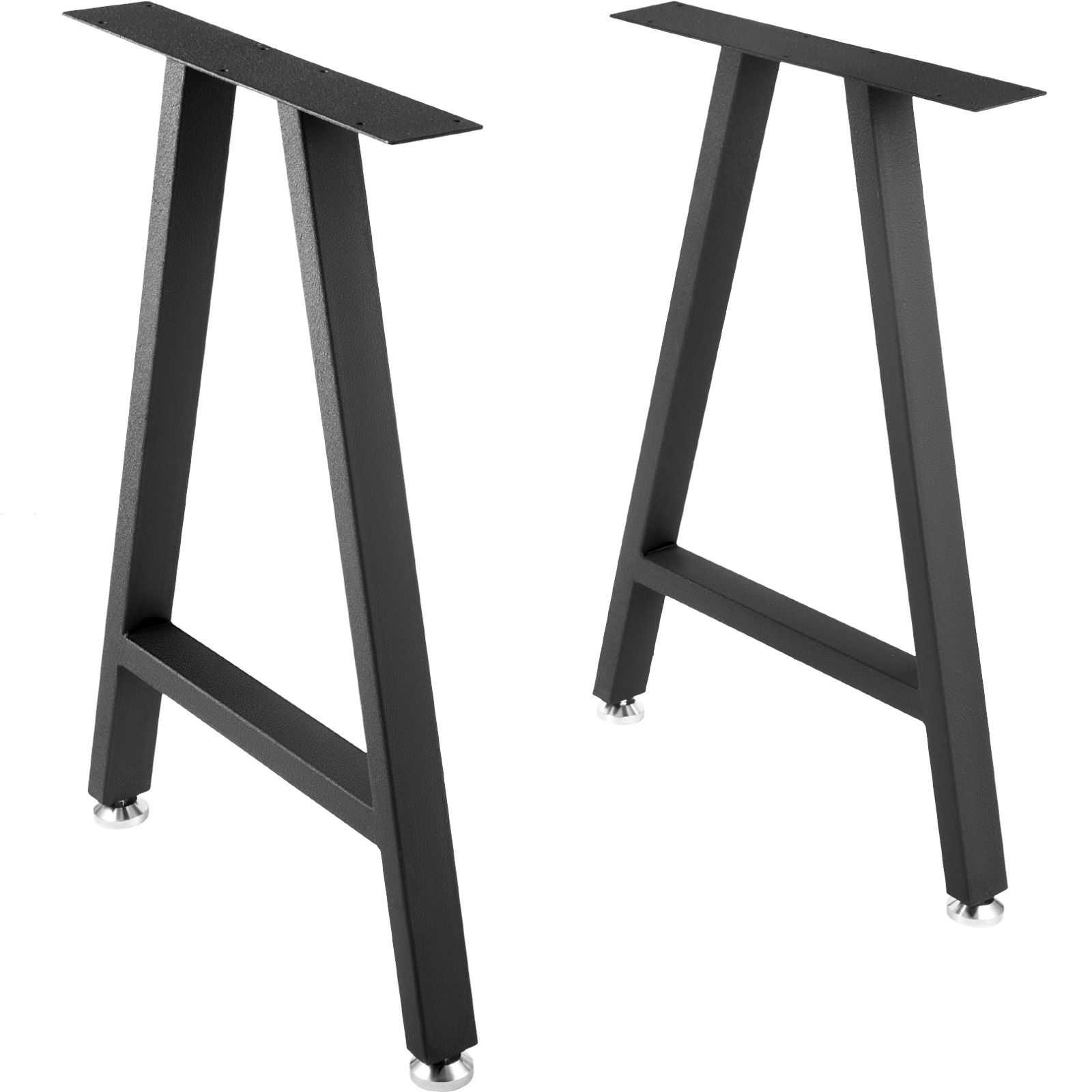 Metall-tischbeine, 28 X 17,7 Cm, A-form, 2er-set, Robust Für Schreibtisch/werkbank, Polyurethanbeschichtung, Bodenschoner, Schmiedeeisen, Heimwerkerbedarf, Schwarz