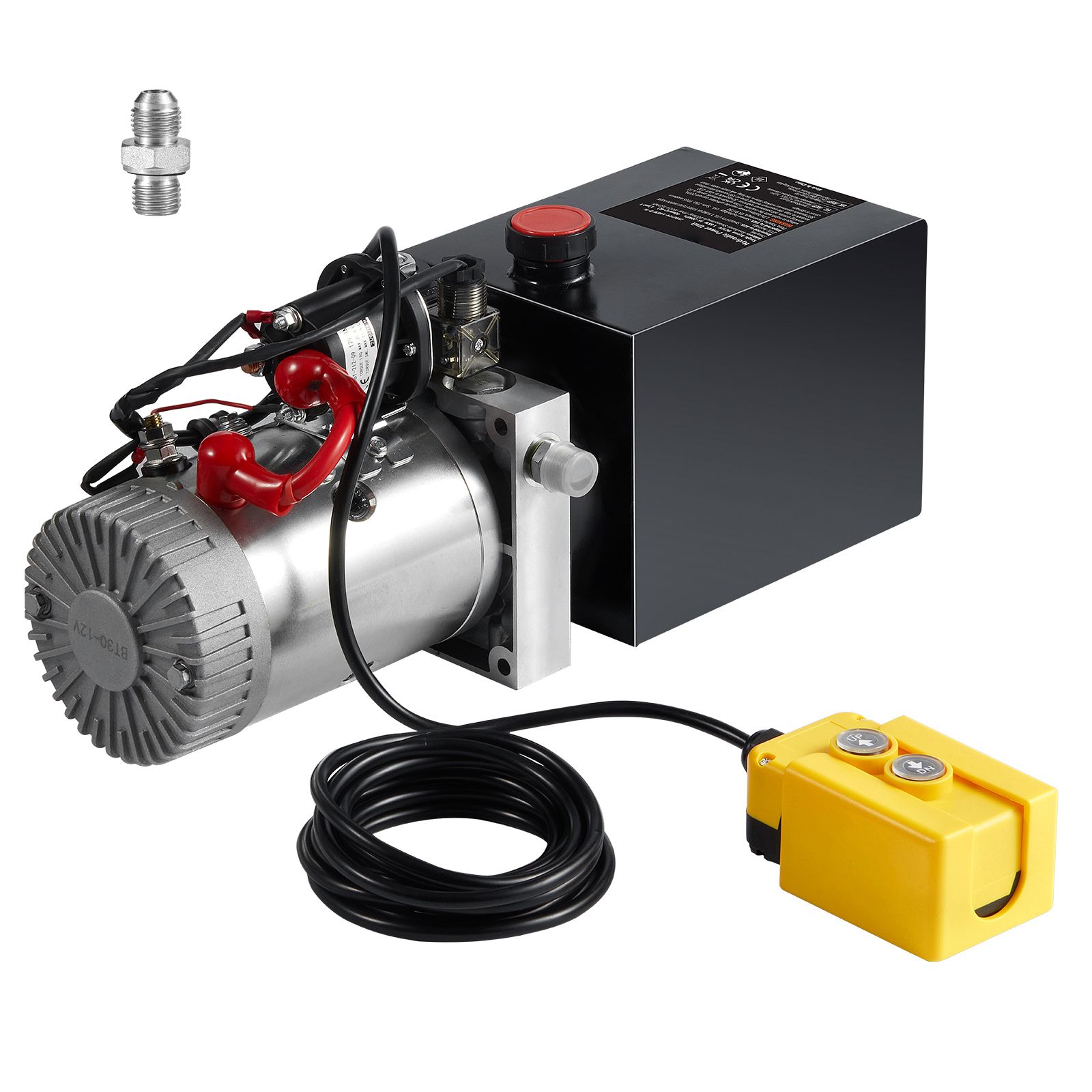 12v 4 Quart/3,8l Einfachwirkende Hydraulikpumpe Für Muldenkipper/anhänger