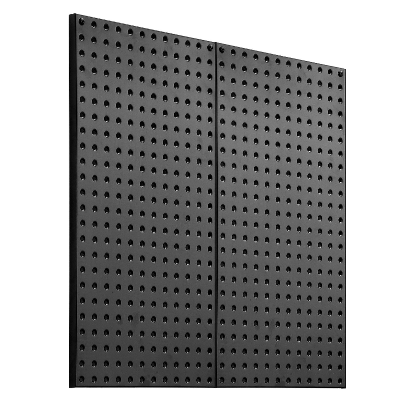 Robuste, Perforierte Stahlplatte, 2 Platten À 81 X 41 Cm, Schwarz, Ideal Zur Wandaufbewahrung In Werkstatt, Garage, Küche, Büro.