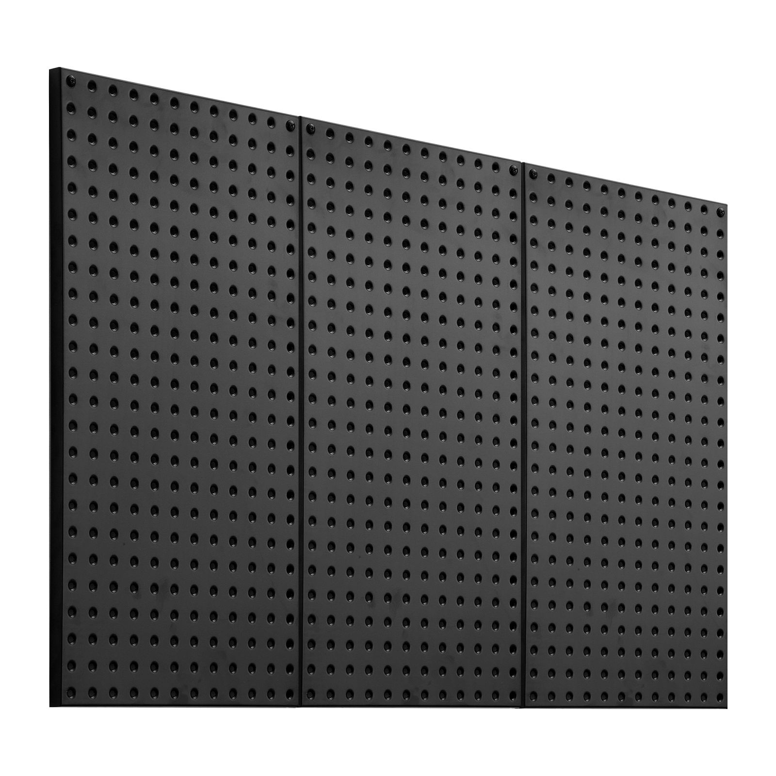 Lochblech Aus Stahl, 60x30 Cm, 3er-set, Robuste Wandablage Für Garage, Werkstatt, Küche Oder Büro, Schwarz.