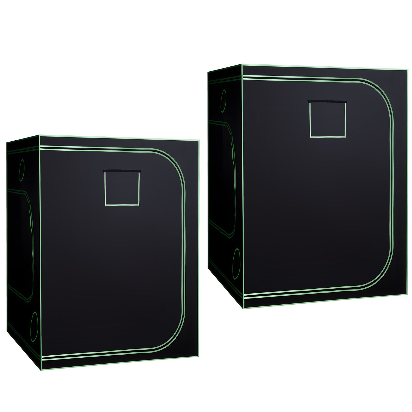 Indoor-growzelt 150x150x200cm, Komplettset Mit Vollspektrum-led-lampe Und Belüftung, 600d Reflektierende Mylarfolie Für Pflanzen Und Gemüse.