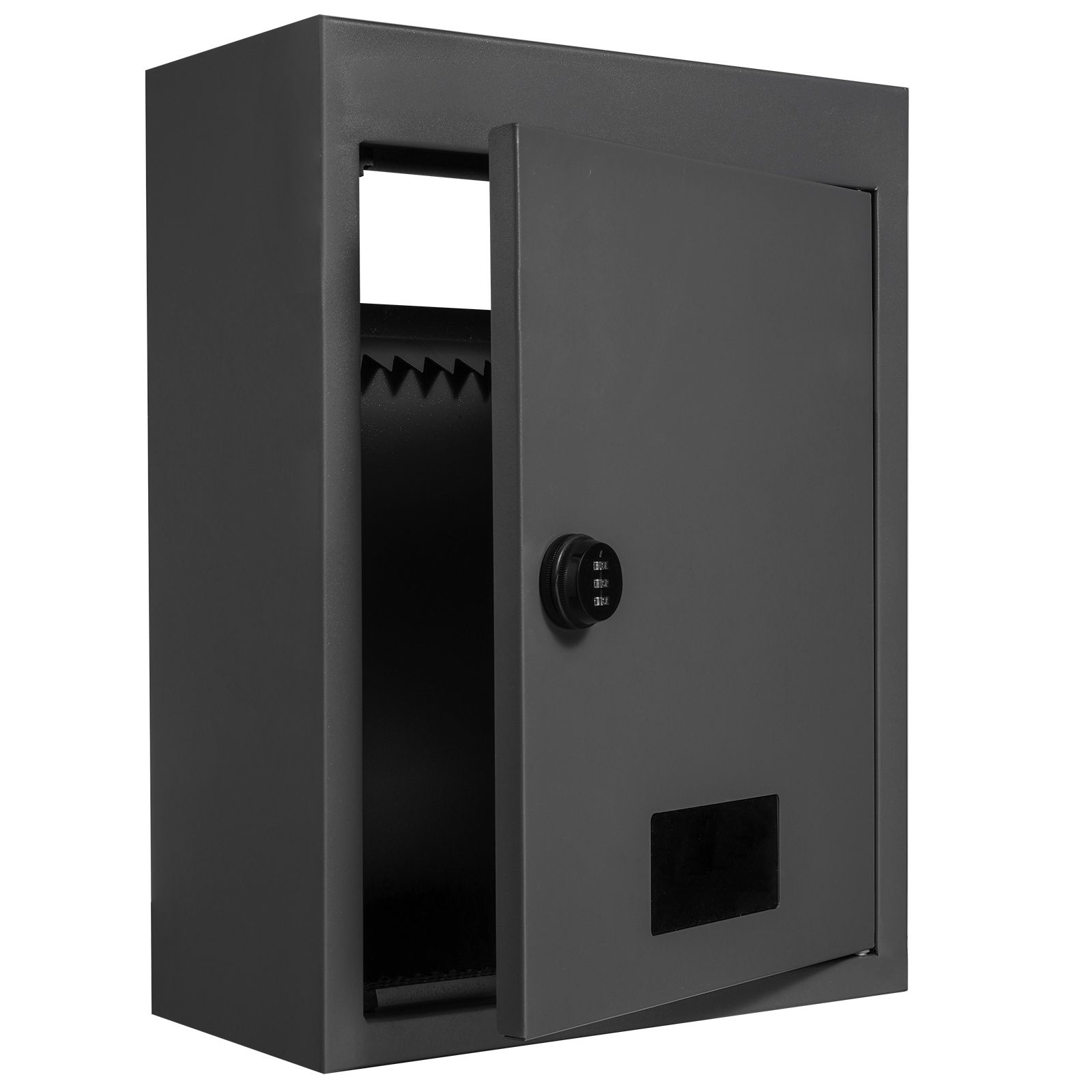 Durchwurfbriefkasten 31,8x16x42,9 Cm Mit Zahlenschloss, Schwarz.