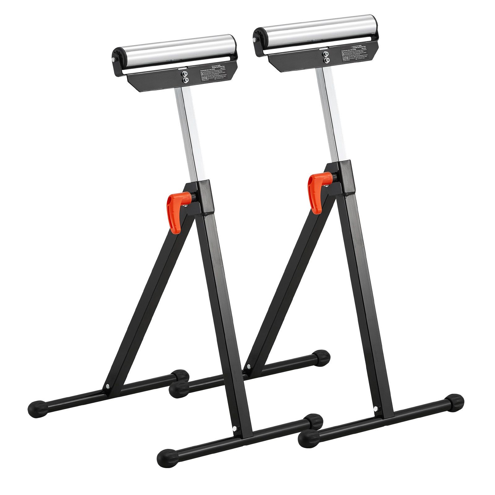 Verstellbare Rollenauflage, 2 Stück, Tragfähigkeit 61 Kg, Höhe 26,8-42,5", Klappbar, Polierter Stahlkopf 11,5", Für Tischkreissäge Und Holzbearbeitungsverlängerung.