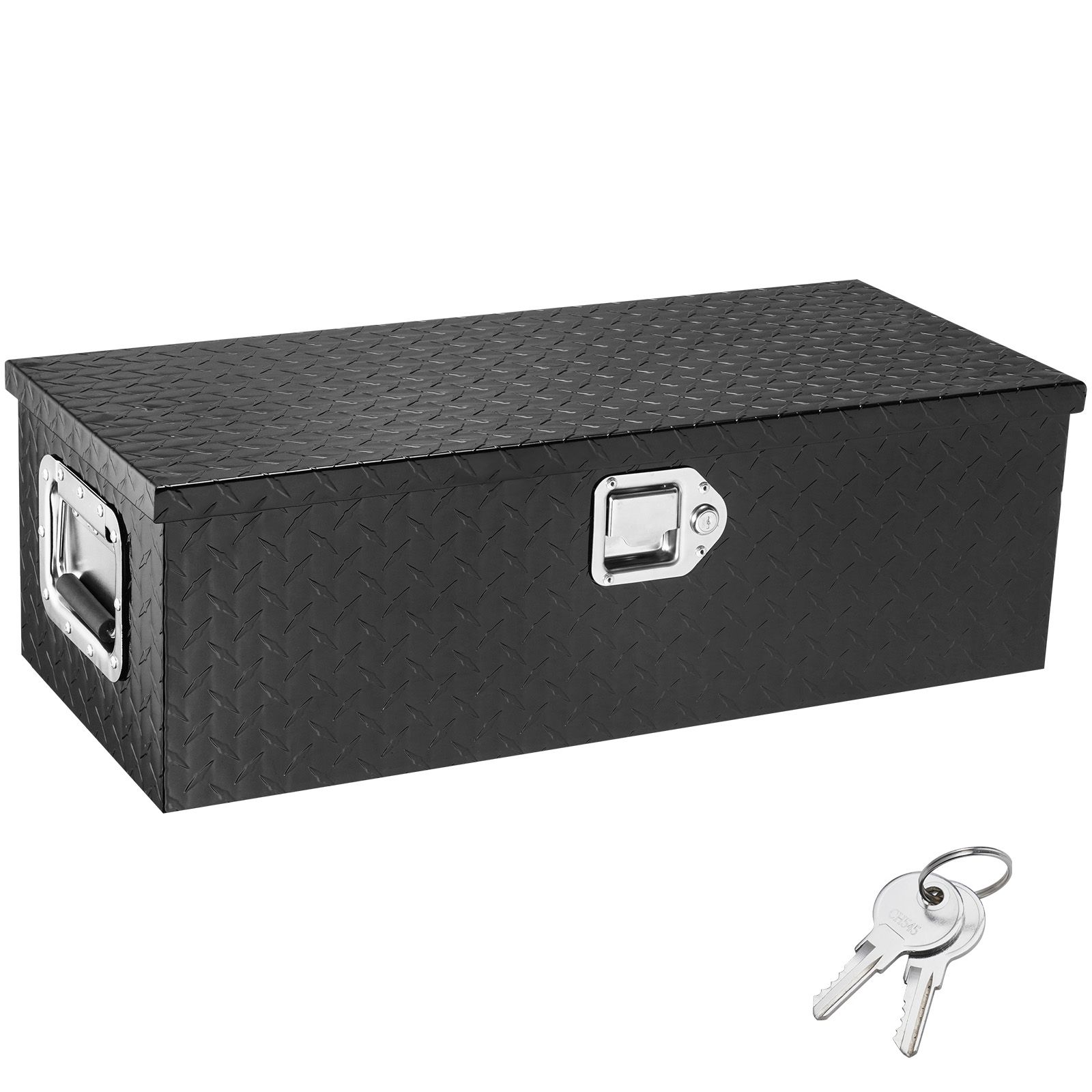 Aluminium-aufbewahrungsbox Für Transporter, 762 X 330 X 244 Mm, Schwarz, Mit Seitlichem Griff Und Schlüsseln, Robust Und Praktisch Für Pickup, Anhänger Und Wohnmobil.