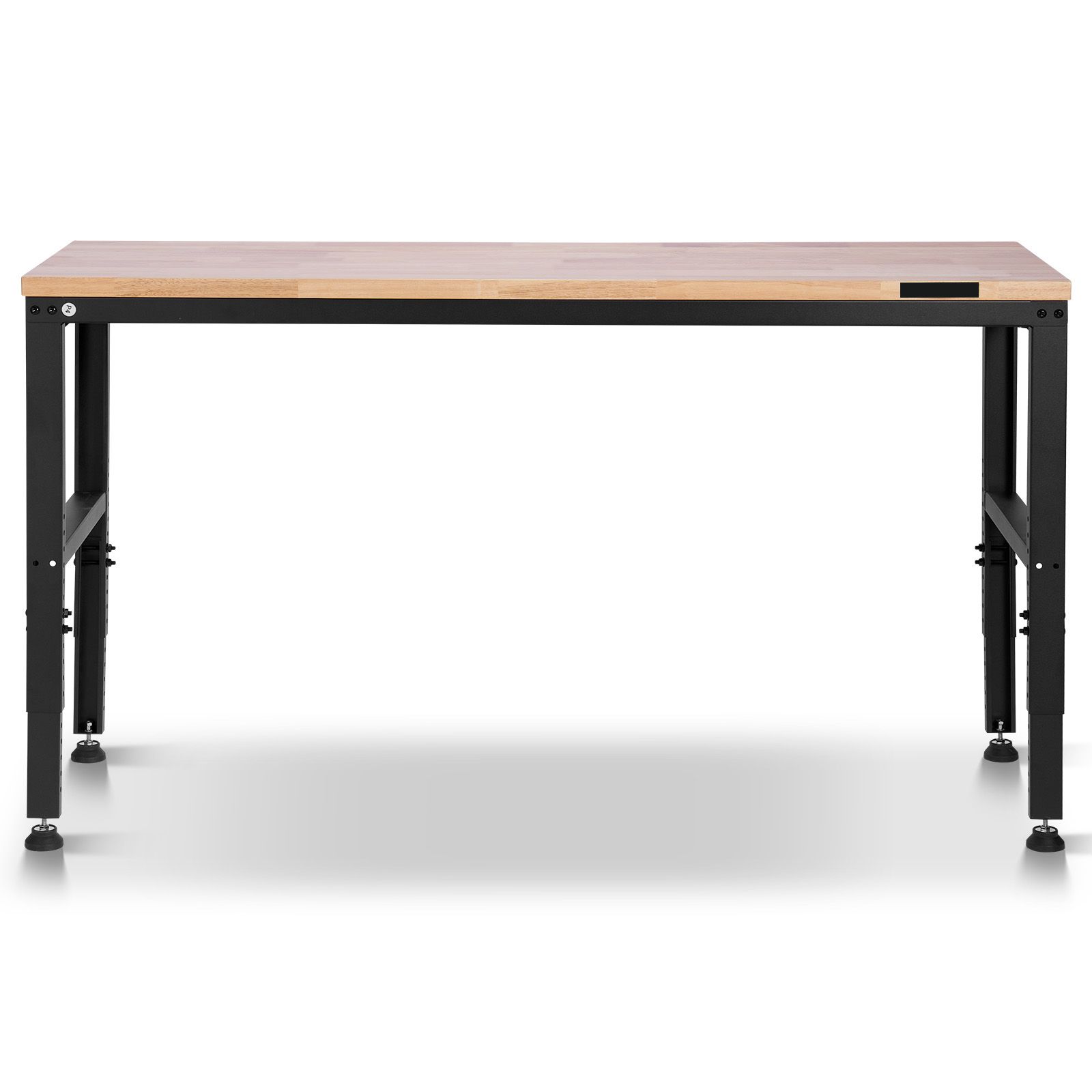 Verstellbare Werkbank, Tragfähigkeit 907 Kg, 155 X 51 Cm, Höhenverstellbar 68,8-91,4 Cm, Mit Steckdosen, Ideal Für Werkstatt, Garage Und Büro.