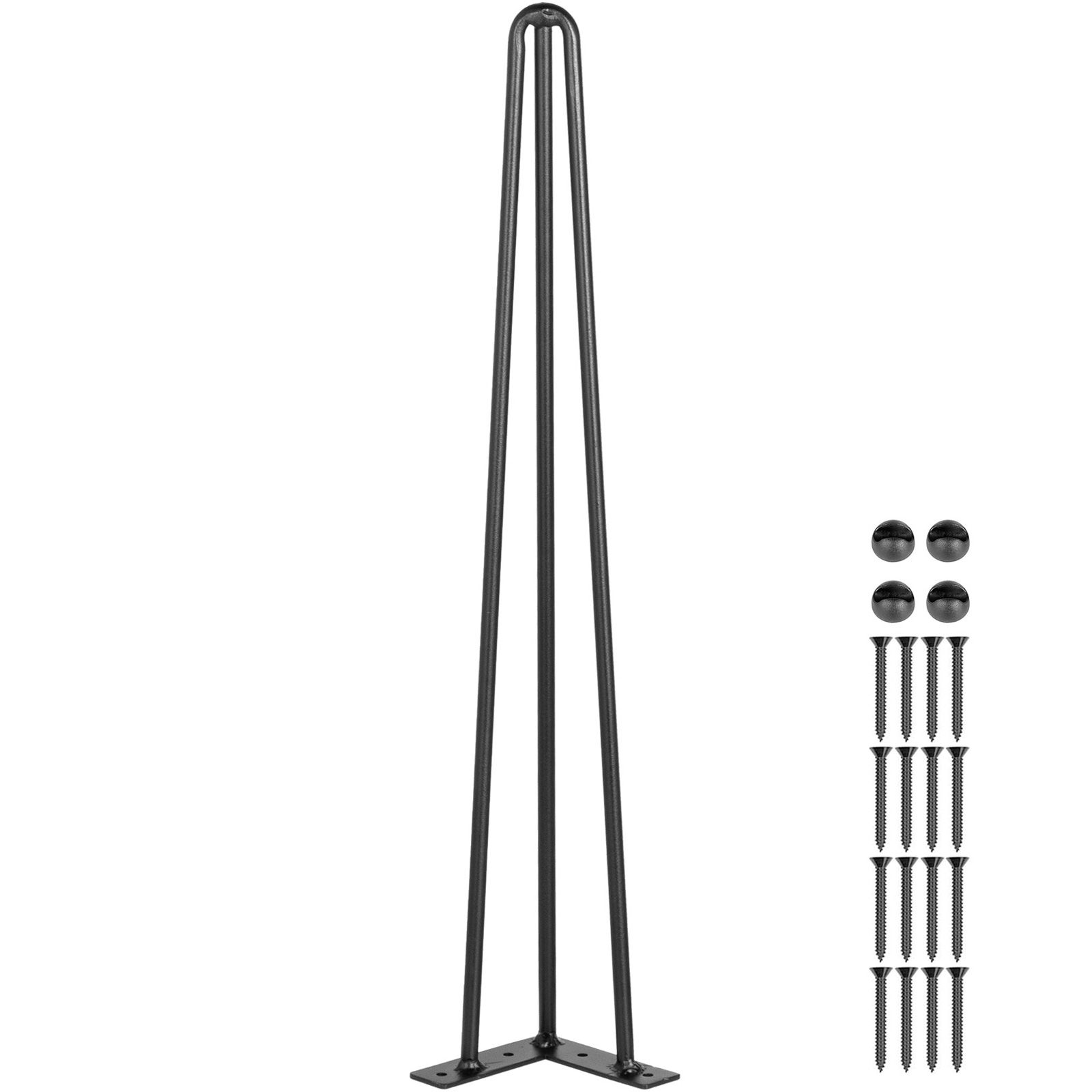 Haarnadel-tischbeine, 66 Cm, 4er-set, Je 100 Kg Tragkraft, Kohlenstoffstahl, Für Büro, Werkbank, Esstisch, Heimwerkerprojekte, Robust