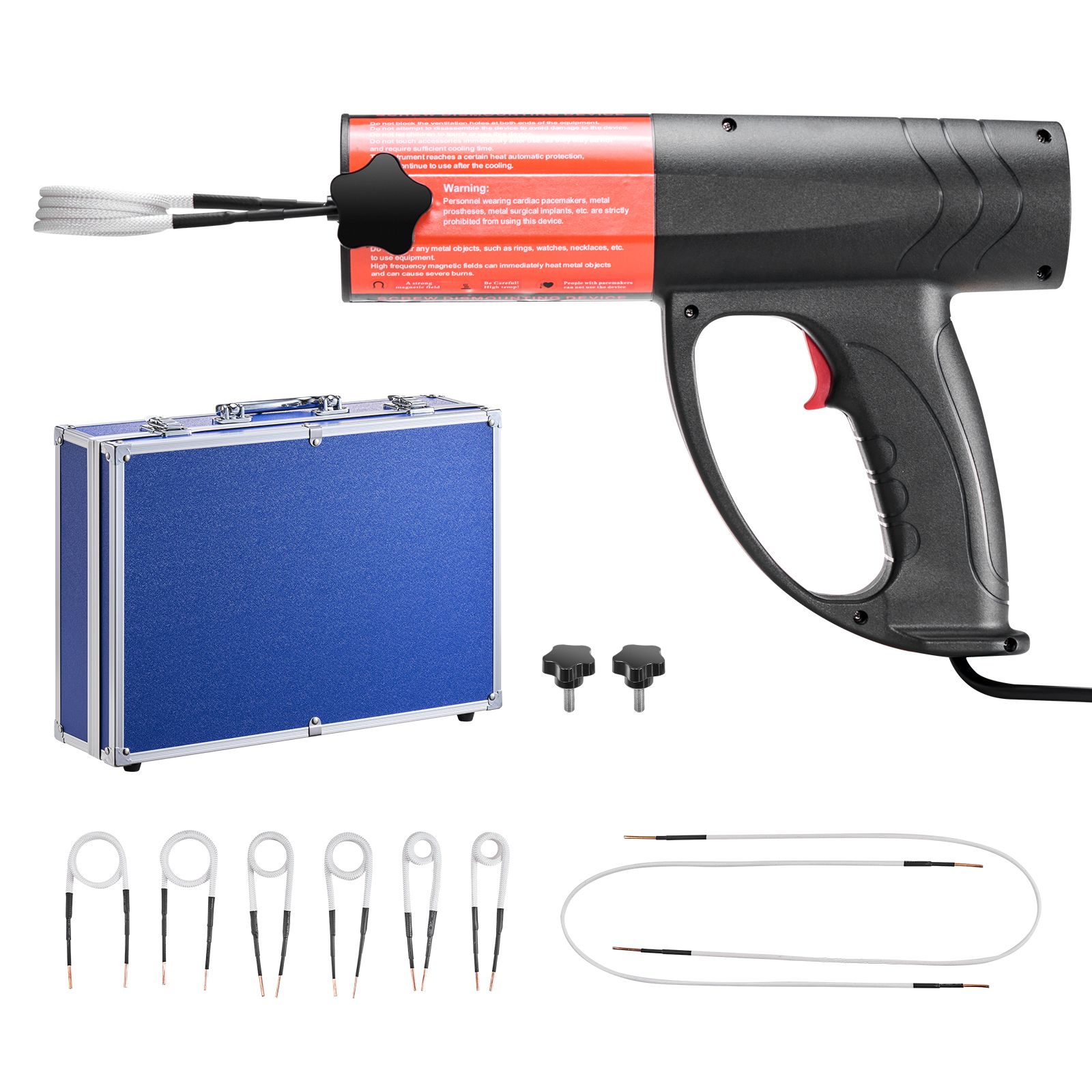1500w 230v Induktionsschraubenentferner, Tragbares Werkzeug Zum Entfernen Verrosteter Schrauben, Mit 8 Spulen Und Koffer, Für Die Kfz-reparatur.