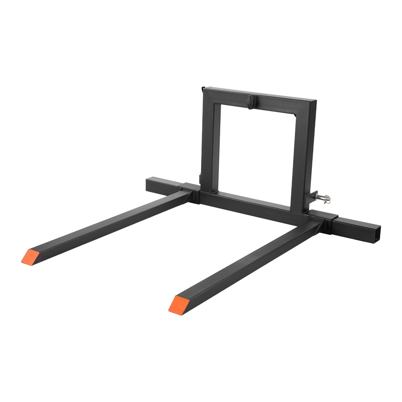 3-punkt-palettengabeln, 680 Kg, Klemmbefestigung, Gesamtlänge 128 Cm, Verstellbare Breite 73,5-117 Cm, Schnelladapter Kategorie 1 Für Schwere Traktoren.