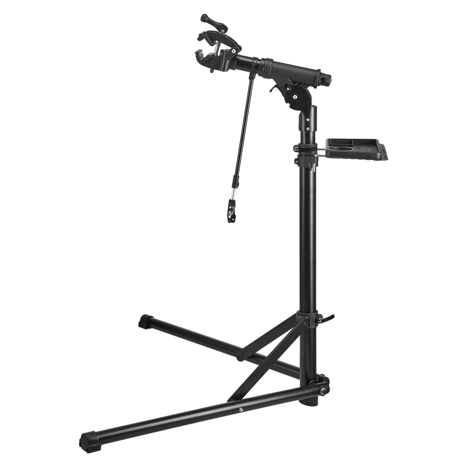 Fahrradreparaturständer, 38 Kg, Höhenverstellbar 103-163 Cm, Magnetische Ablage, Zusammenklappbar Für Mountainbikes Und Rennräder