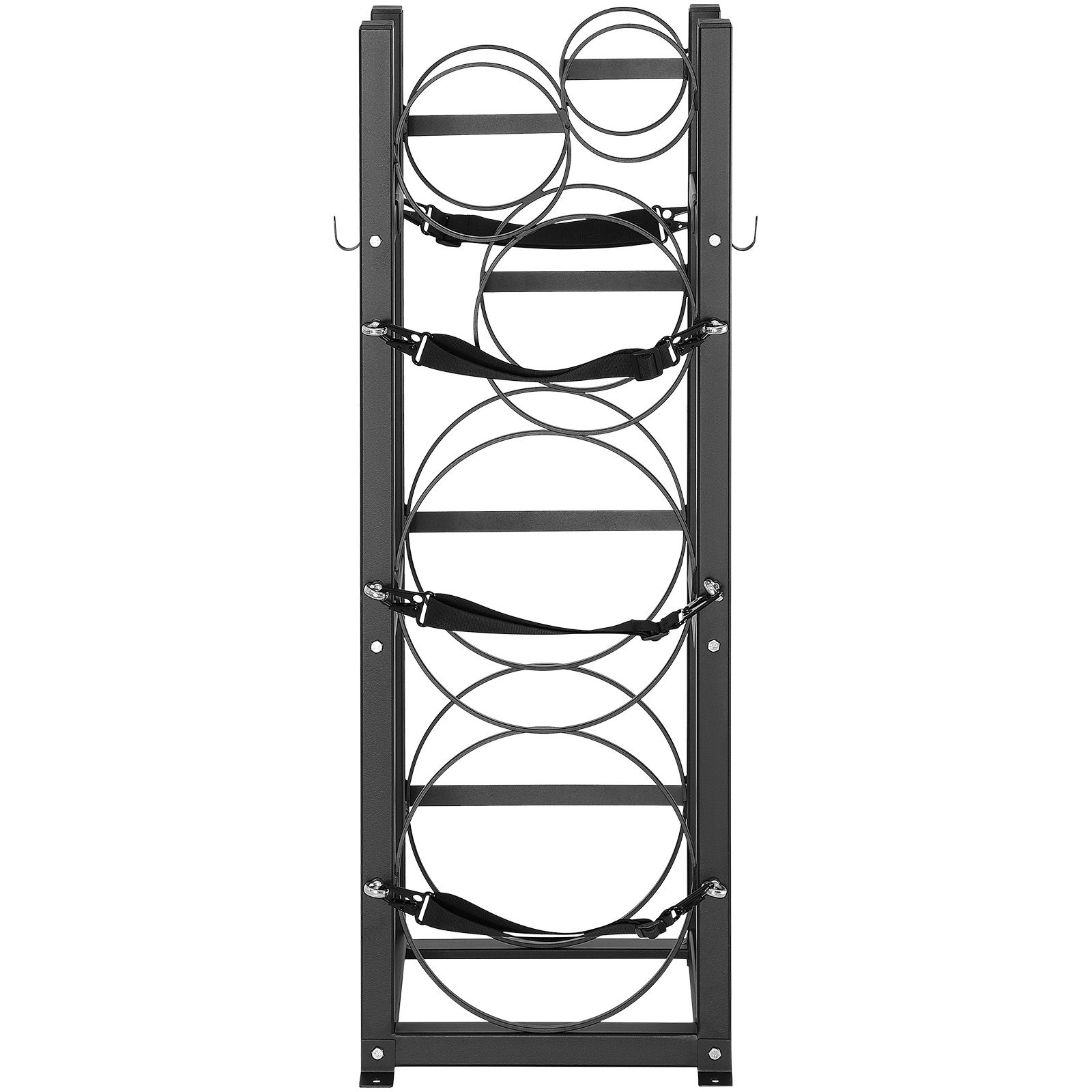 Lagergestell Für Kältemittelflaschen, Geeignet Für 2 X 13,6 Kg Und 3 Kleine Flaschen, Abmessungen 32,5 X 33 X 119,7 Cm, Für Kältemittelgas, Sauerstoff, Stickstoff.