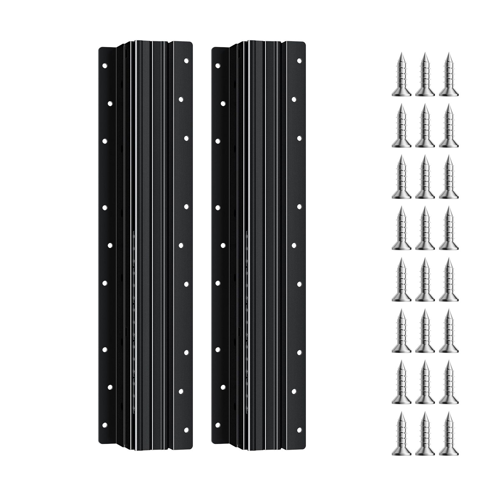 Unterflur-schubladenschienen, 16 Zoll, Vollauszug Mit Kugellager, Tragkraft 260 Pfund, Schwerlastschienen Für Den Abstellraum Unter Der Treppe, Schwarz, Selbstmontage.