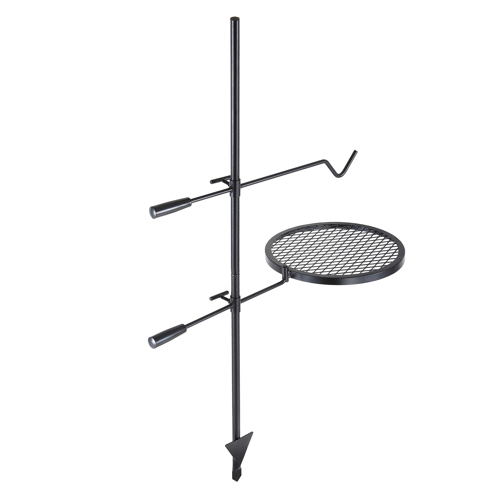 Drehbarer Campinggrill Aus Robustem Stahl, Verstellbarer Grillrost Für Lagerfeuer
