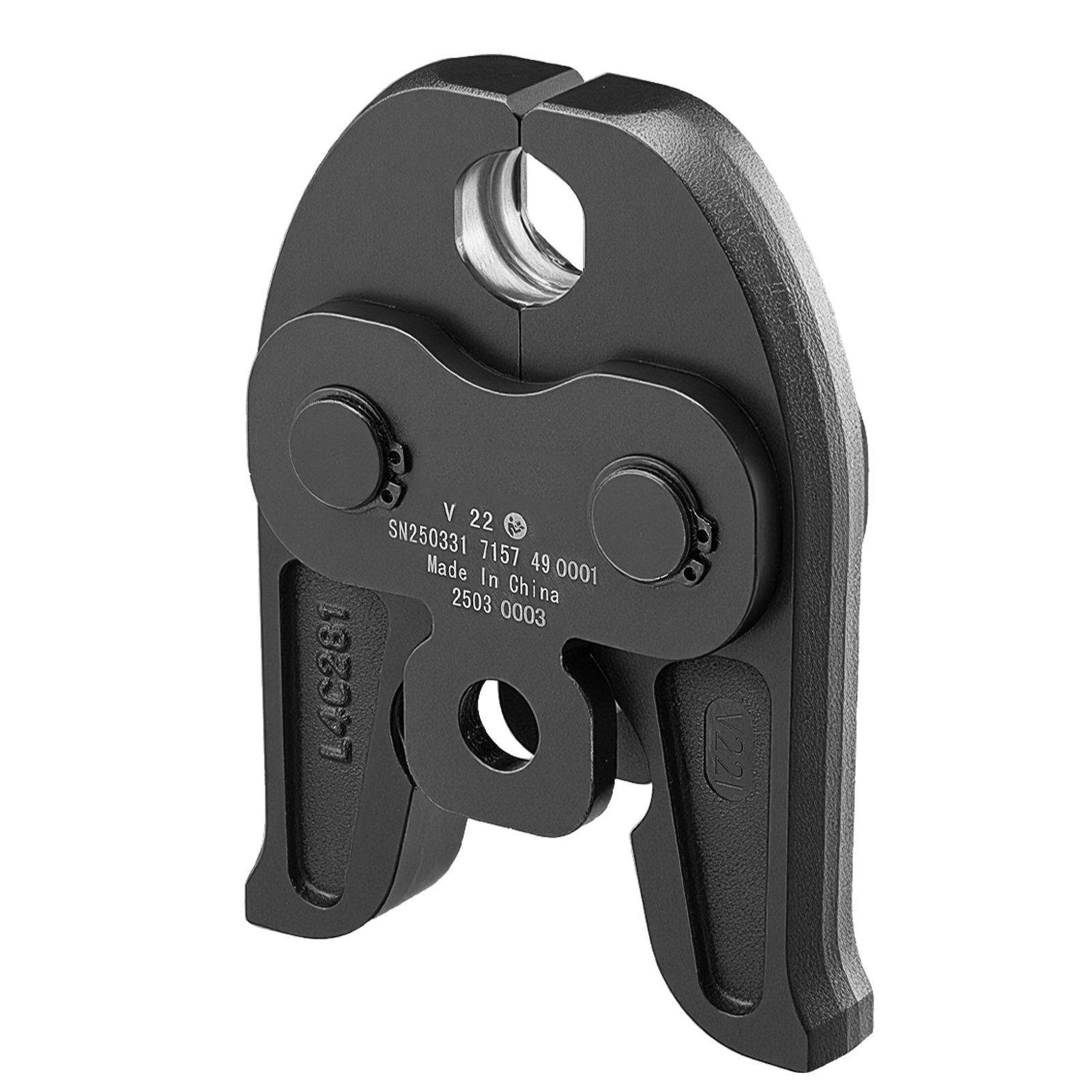 V22 Crimpbacke, 22 Mm Für Edelstahlrohre Typ V, Hochfester Einsatzgehärteter Stahl, Kompatibel Mit Standard-presswerkzeugen.